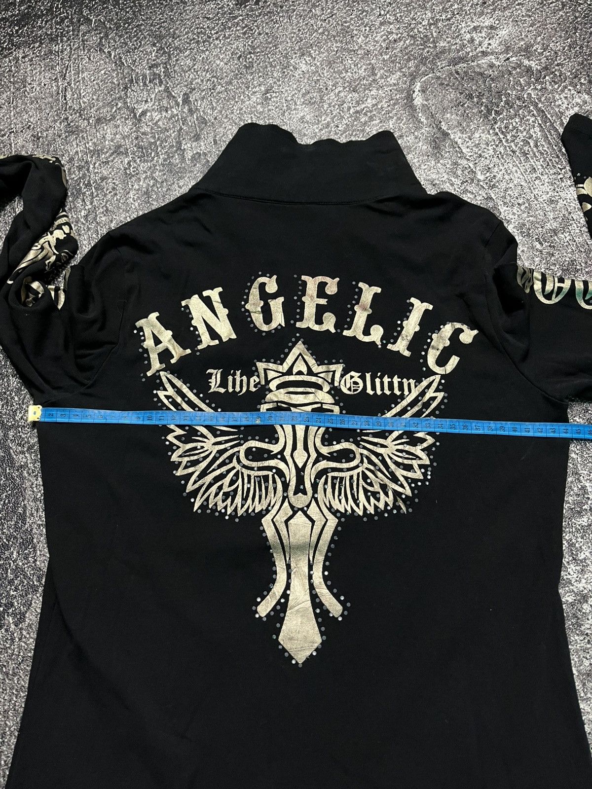 Japanese Brand Japanese Style Gothic skull Angelic Polo Longsleeve Size US S / EU 44-46 / 1 - 8 Thumbnail