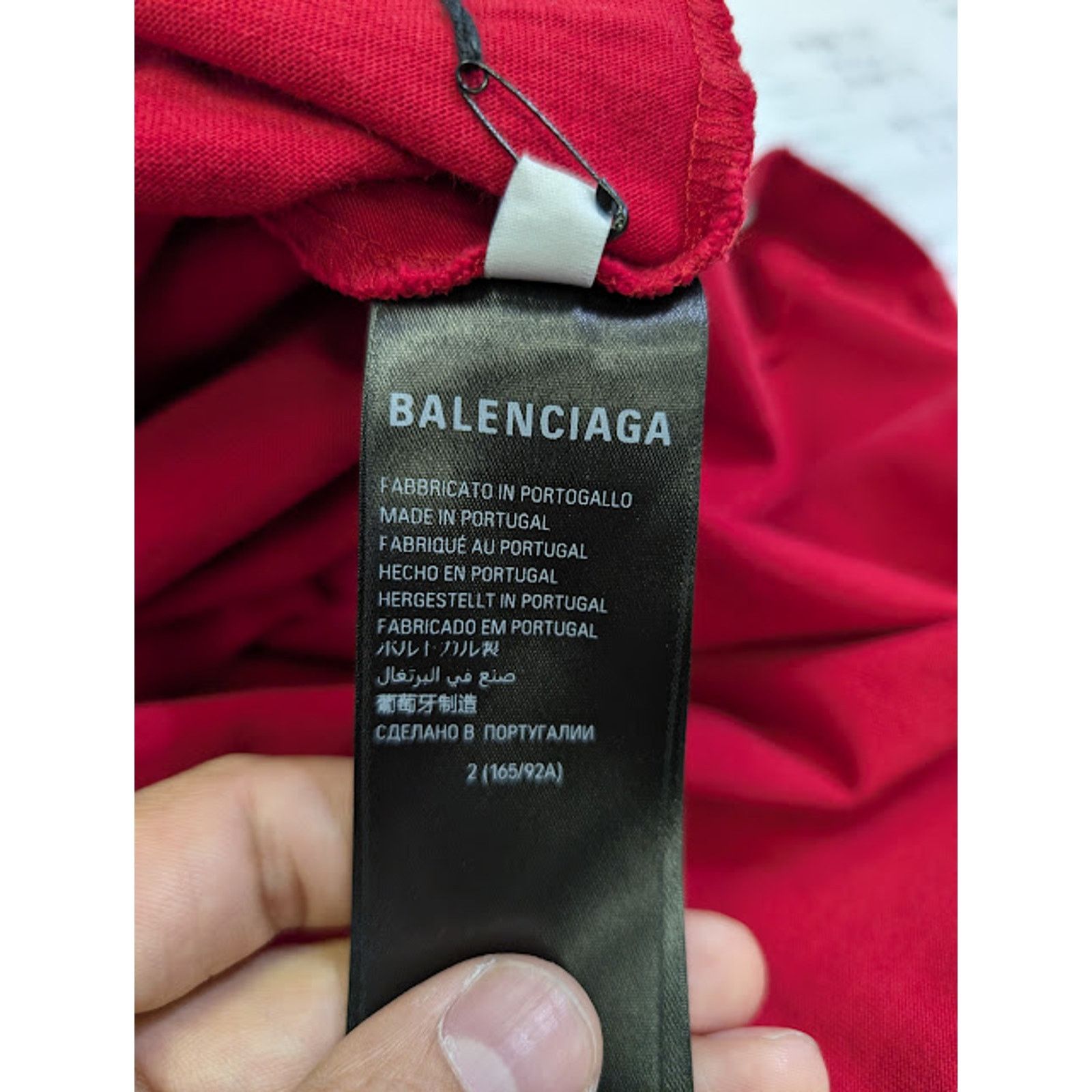 Balenciaga o1rshd1 Oversized T-Shirt in Faded Red Size US S / EU 44-46 / 1 - 13 Thumbnail