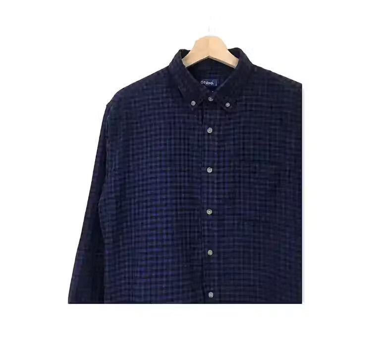 Flannel Navy Plaid Tartan Flannel Shirt Size US M / EU 48-50 / 2 - 3 Thumbnail
