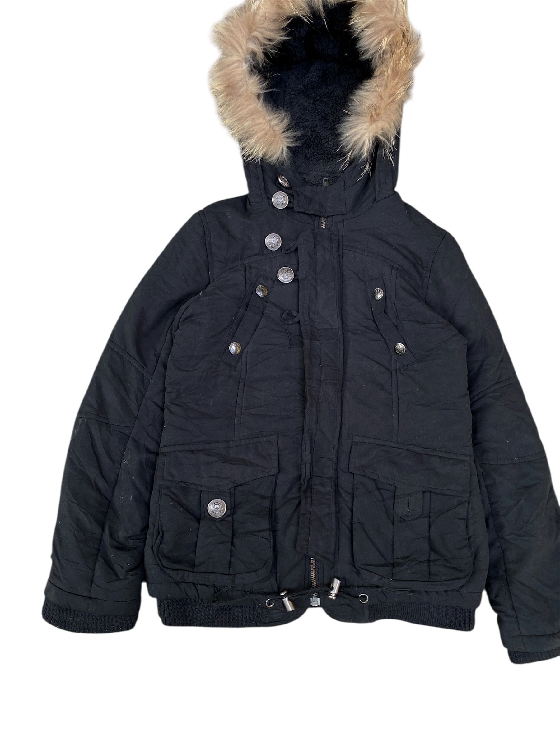 14th Addiction JAPANESE FUR JACKET SEDITIONARIES BONDAGE PUNK STYLE Size US L / EU 52-54 / 3 - 2 Thumbnail