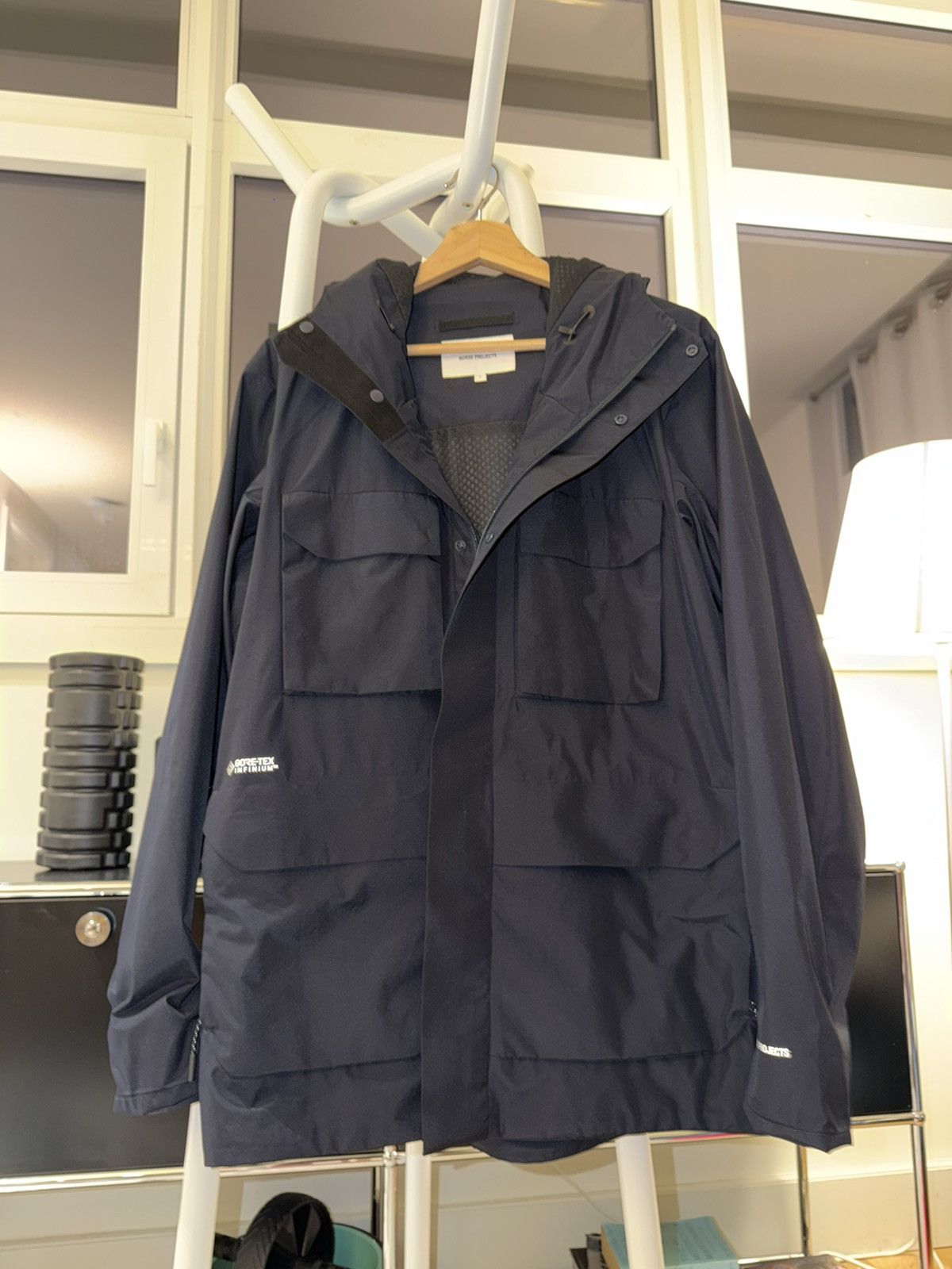 Norse Projects Norse Projects GoreTex Infinium Nunk Rain Jacket Navy Size US S / EU 44-46 / 1 - 3 Thumbnail