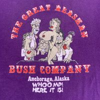 Vintage Vintage 90s The Great Alaskan Bush Company Porn Tee Size US L / EU 52-54 / 3 - 3 Thumbnail