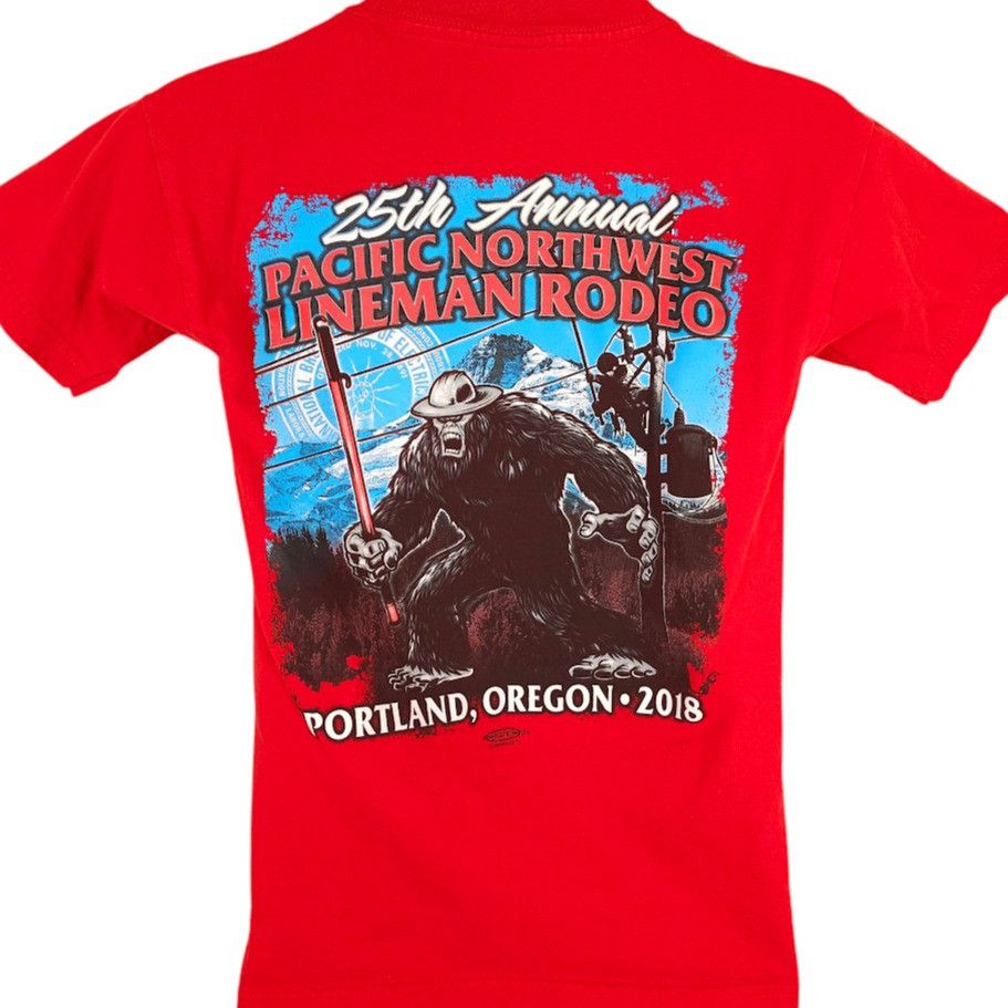 Other Pacific Northwest Lineman Rodeo T Shirt Mens Size Small Red Size US S / EU 44-46 / 1 - 1 Thumbnail