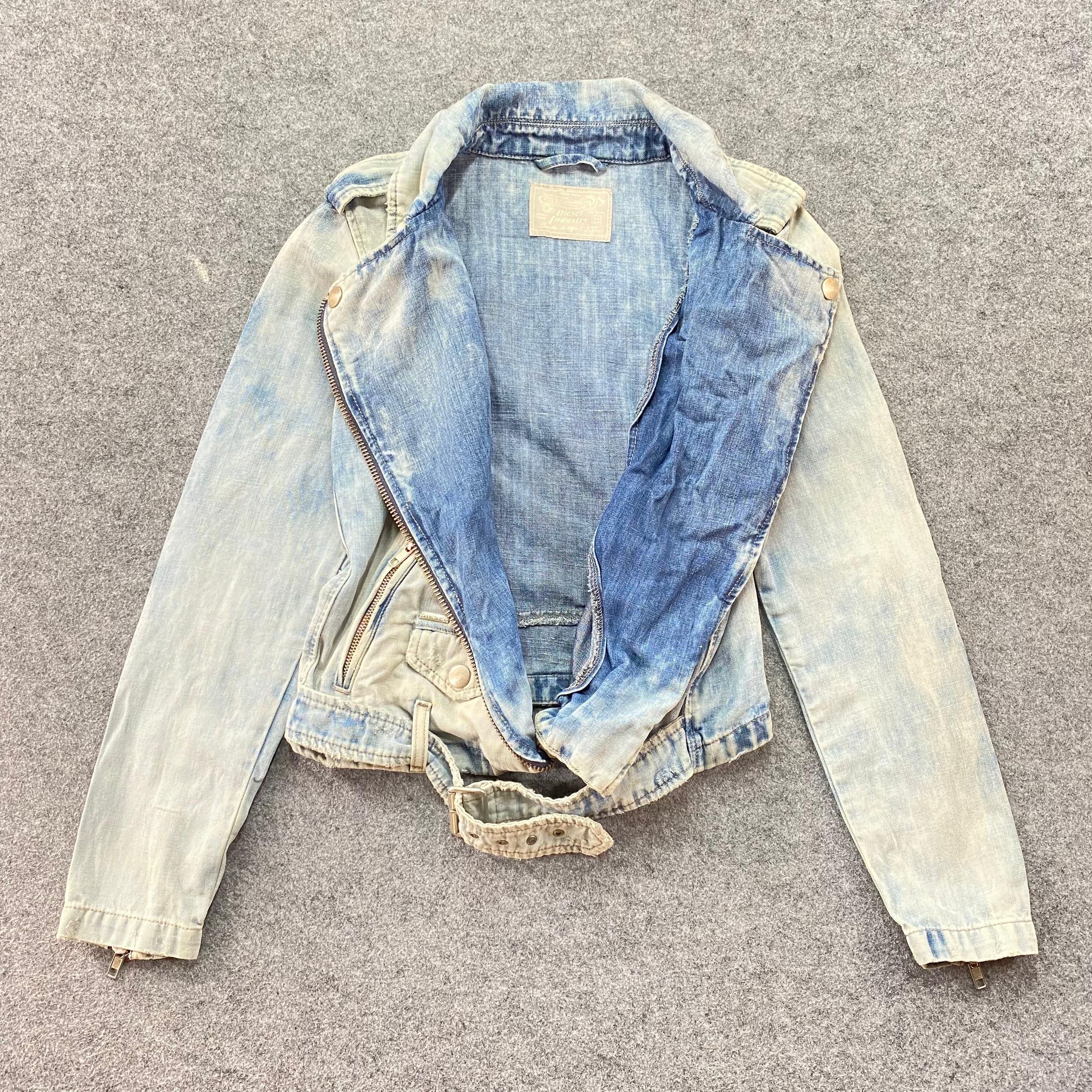 Diesel Vintage Diesel Industry Punk Denim Jacket Size L / US 10 / IT 46 - 6 Thumbnail