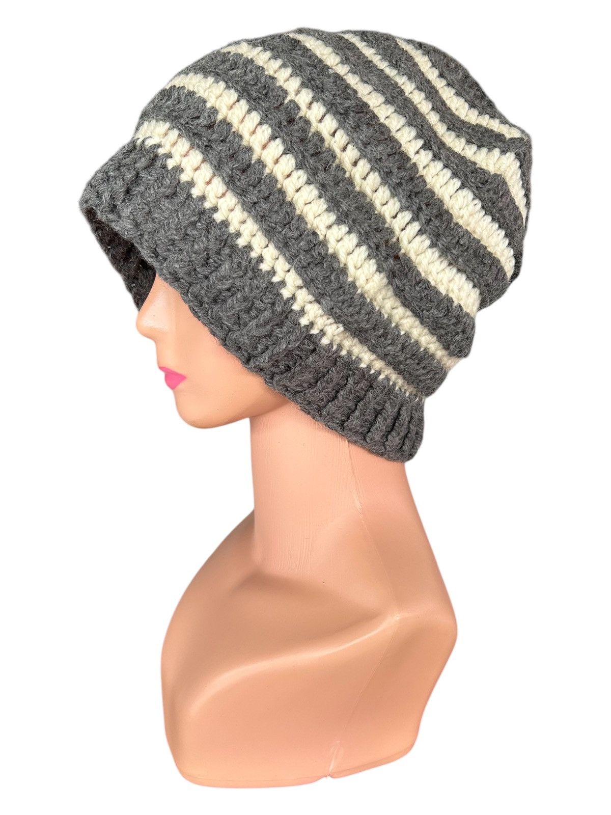 Japanese Brand × Kapital × Vintage Crochet Knitted Handmade Big Beanie Hats Size ONE SIZE - 1 Thumbnail
