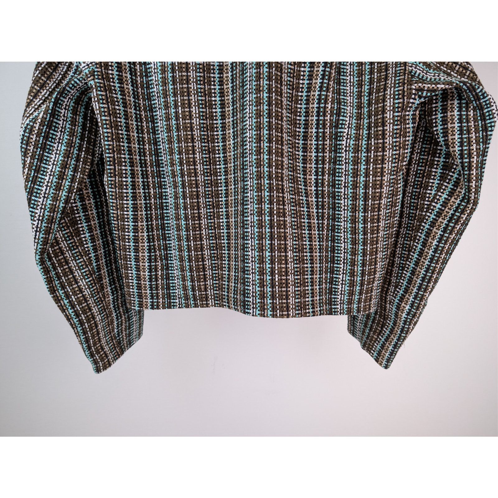 Bottega Veneta o1rshd1 Multicoloured Cotton Check Blouson Jacket in Black Size US M / EU 48-50 / 2 - 15 Thumbnail