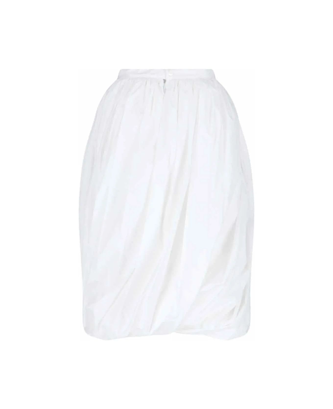 Marni o1y1125 Midi Skirt in White Size 27" / US 4 / IT 40 - 2 Thumbnail