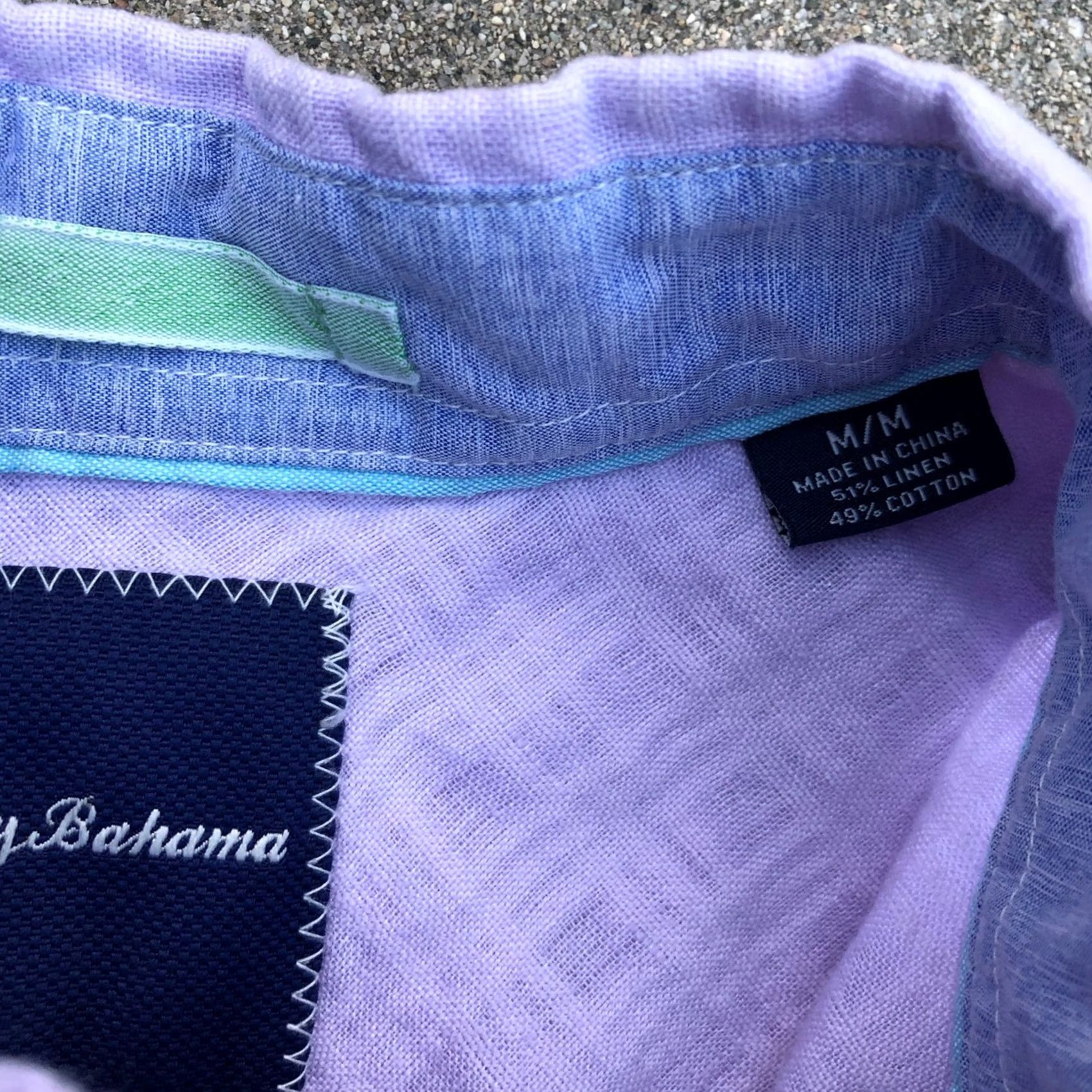 Tommy Bahama Tommy Bahama Button-Down Shirt Men's Medium Linen Blend Purple Plaid Shirt Mens Button-Up Long Sleeve Size US M / EU 48-50 / 2 - 5 Thumbnail