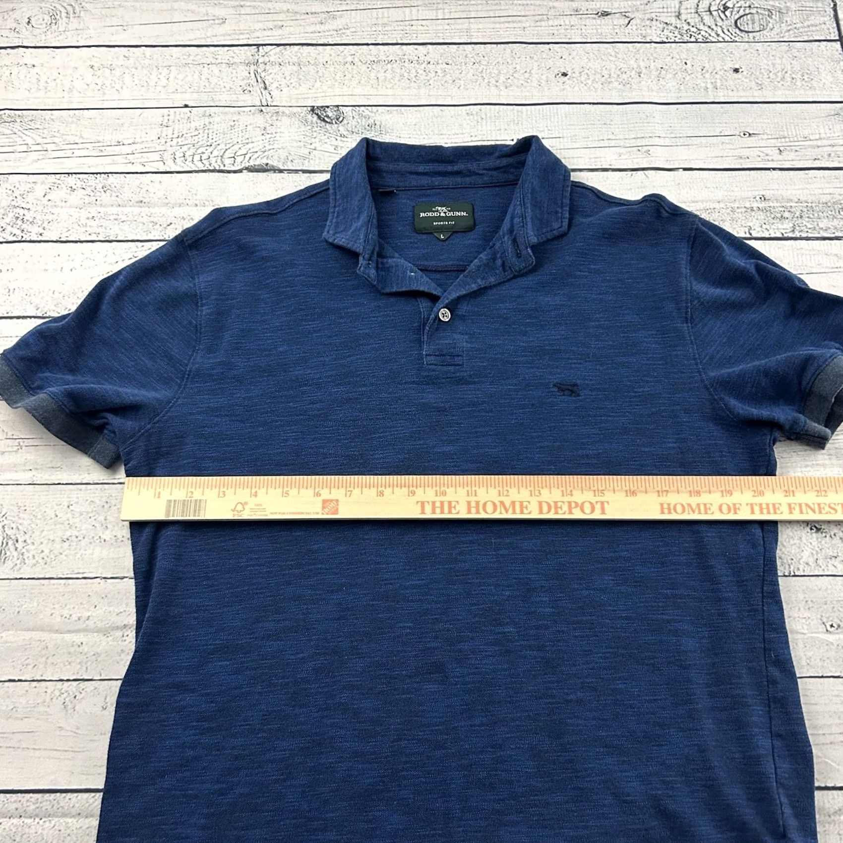 Rodd & Gunn Rodd & Gunn Sports Fit Short Sleeve Button Front Polo Shirt Men's XL Blue Size US XL / EU 56 / 4 - 5 Thumbnail