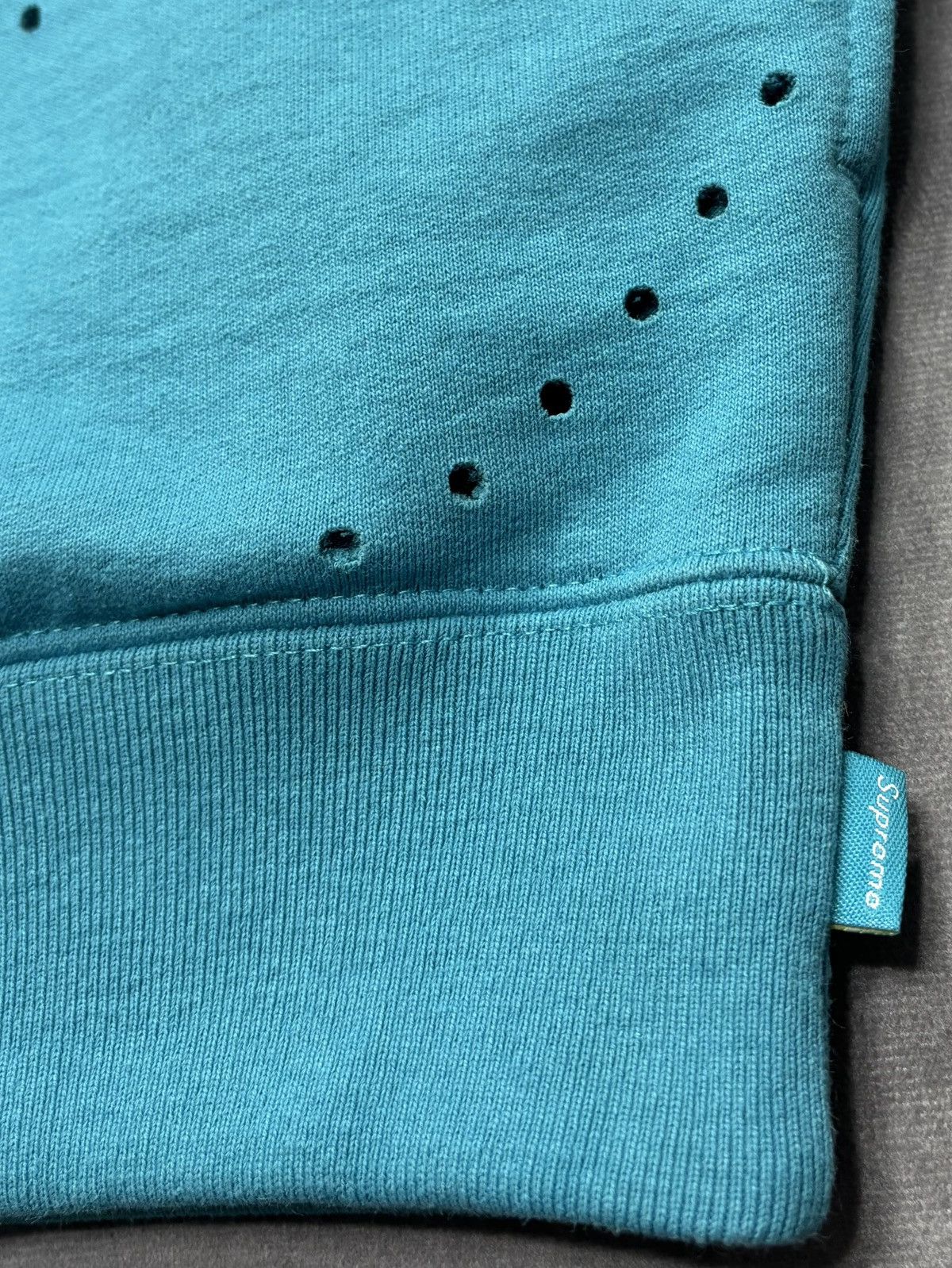 Supreme Supreme Laser Cut S Logo Hooded Sweatshirt (Cyan) Size US M / EU 48-50 / 2 - 3 Thumbnail