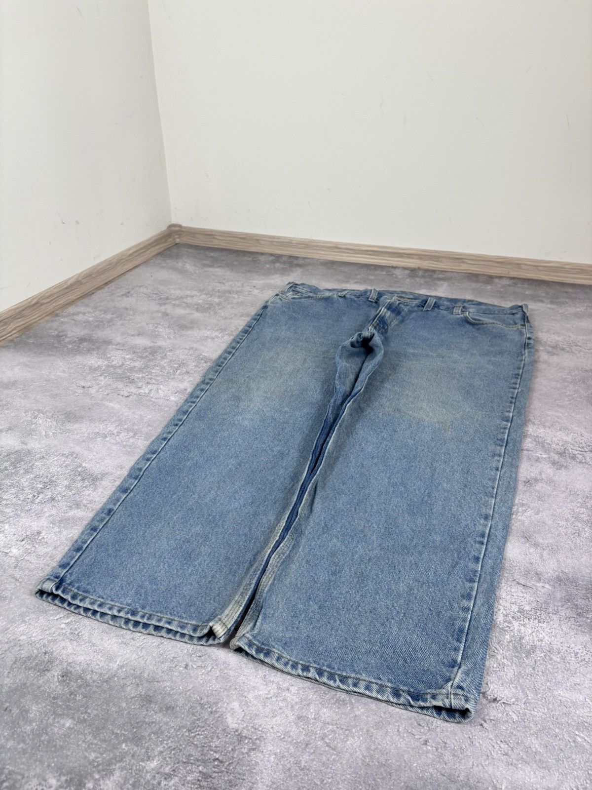Carhartt Vintage Carhartt Men’s Denim Jeans Baggy Straight Light Blue Size US 44 / EU 60 - 8 Thumbnail