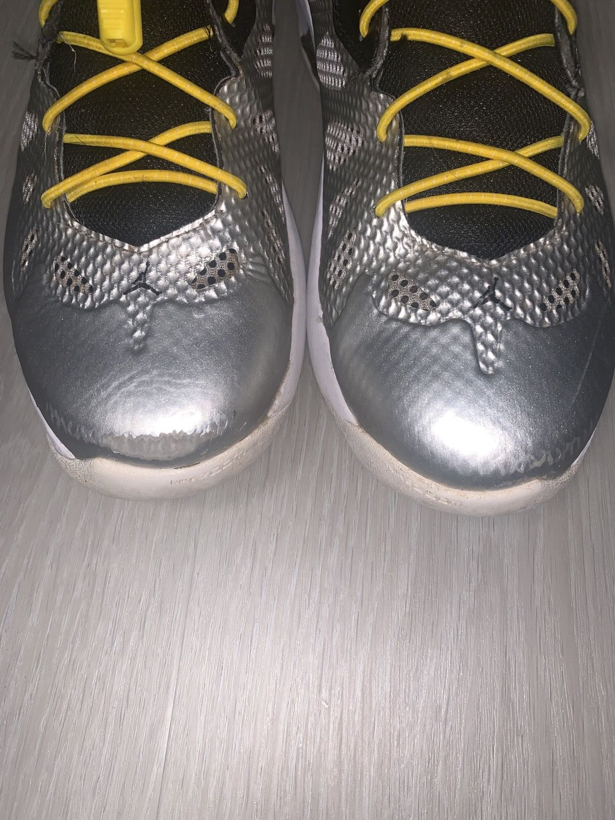 Jordan Brand × Nike Nike Air Jordan MELO M8 Advance Metallic GreenRed 542240-084 Size US 8 / EU 41 - 5 Thumbnail