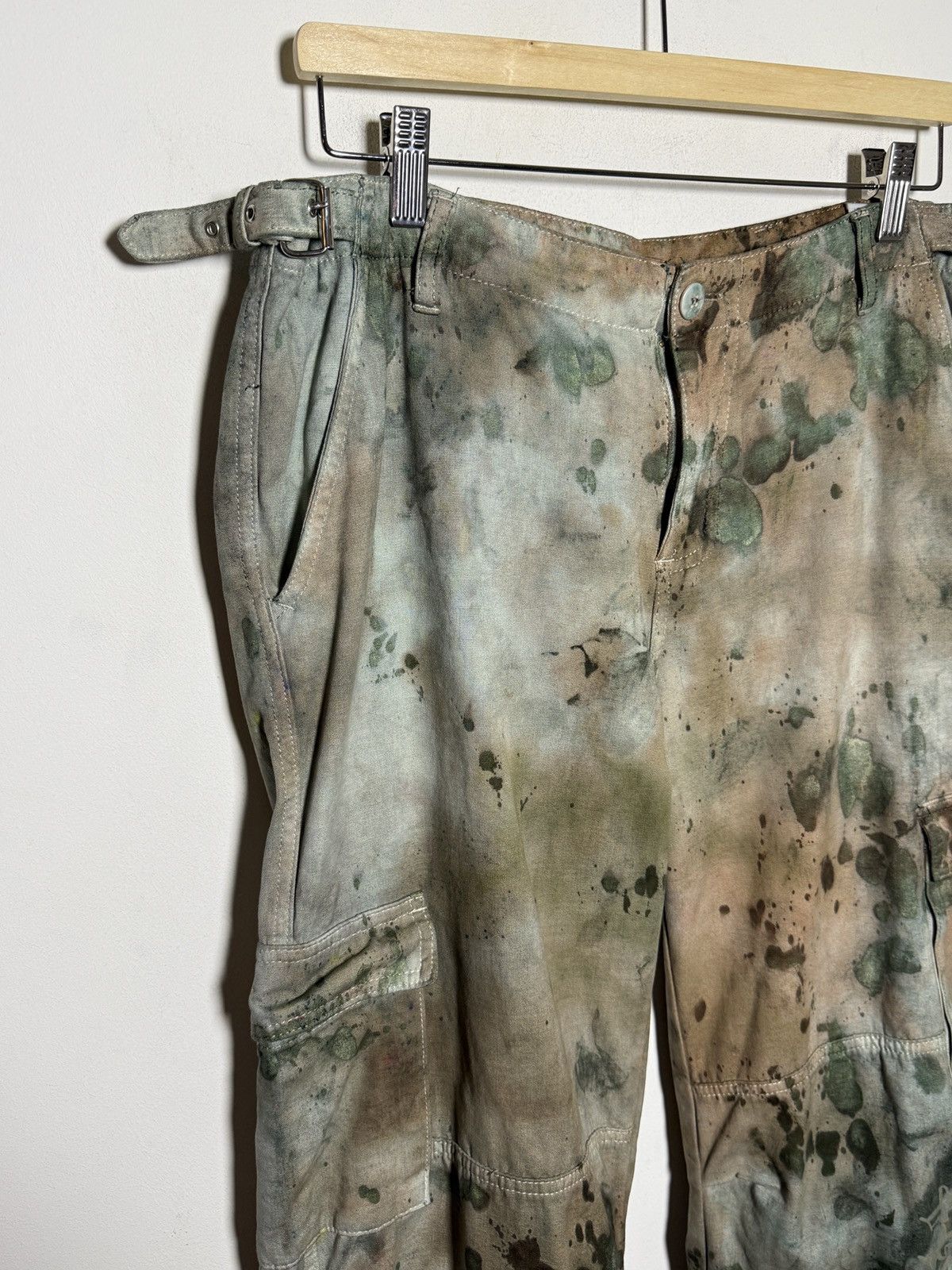 Katharine Hamnett London vintage Katharine Hamnett cargo pants oil-stained palette Size US 32 / EU 48 - 6 Thumbnail