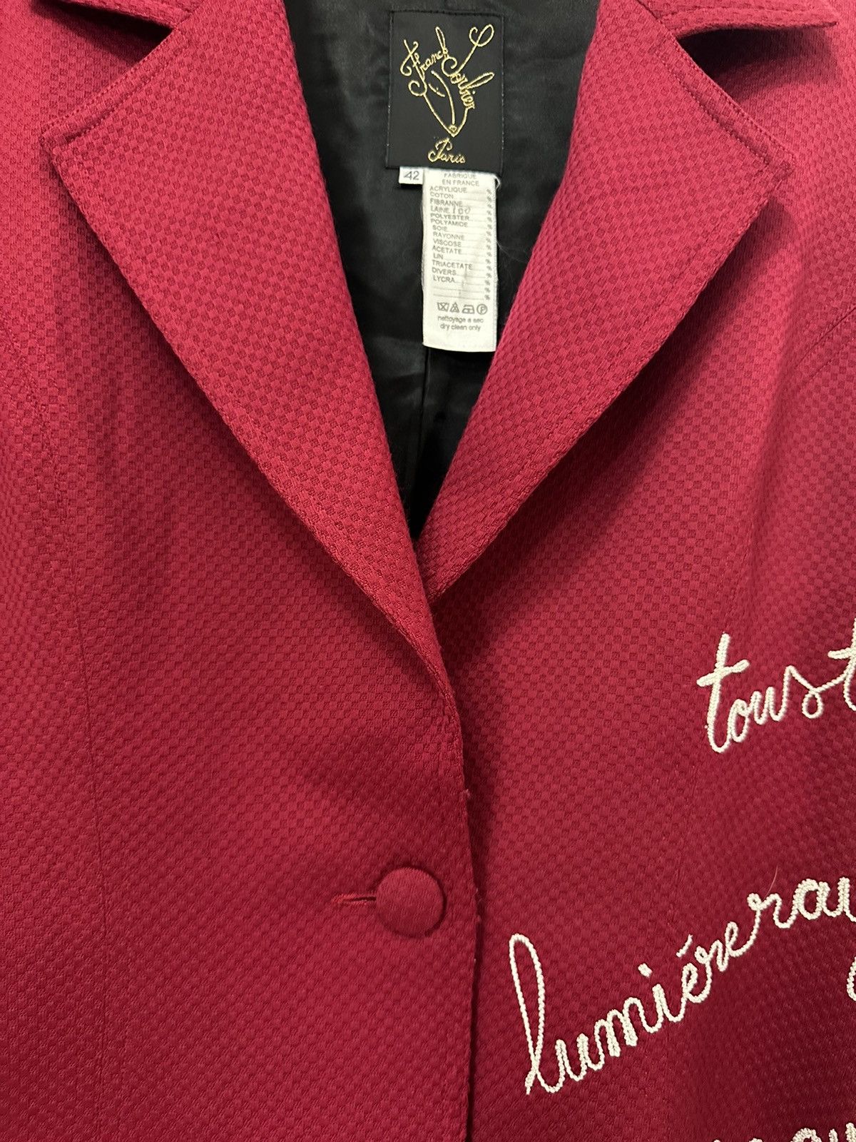Other Franck Sorbier Paris HAUTE COUTURE Blazer Jacket Embroidered Size M / US 6-8 / IT 42-44 - 15 Thumbnail