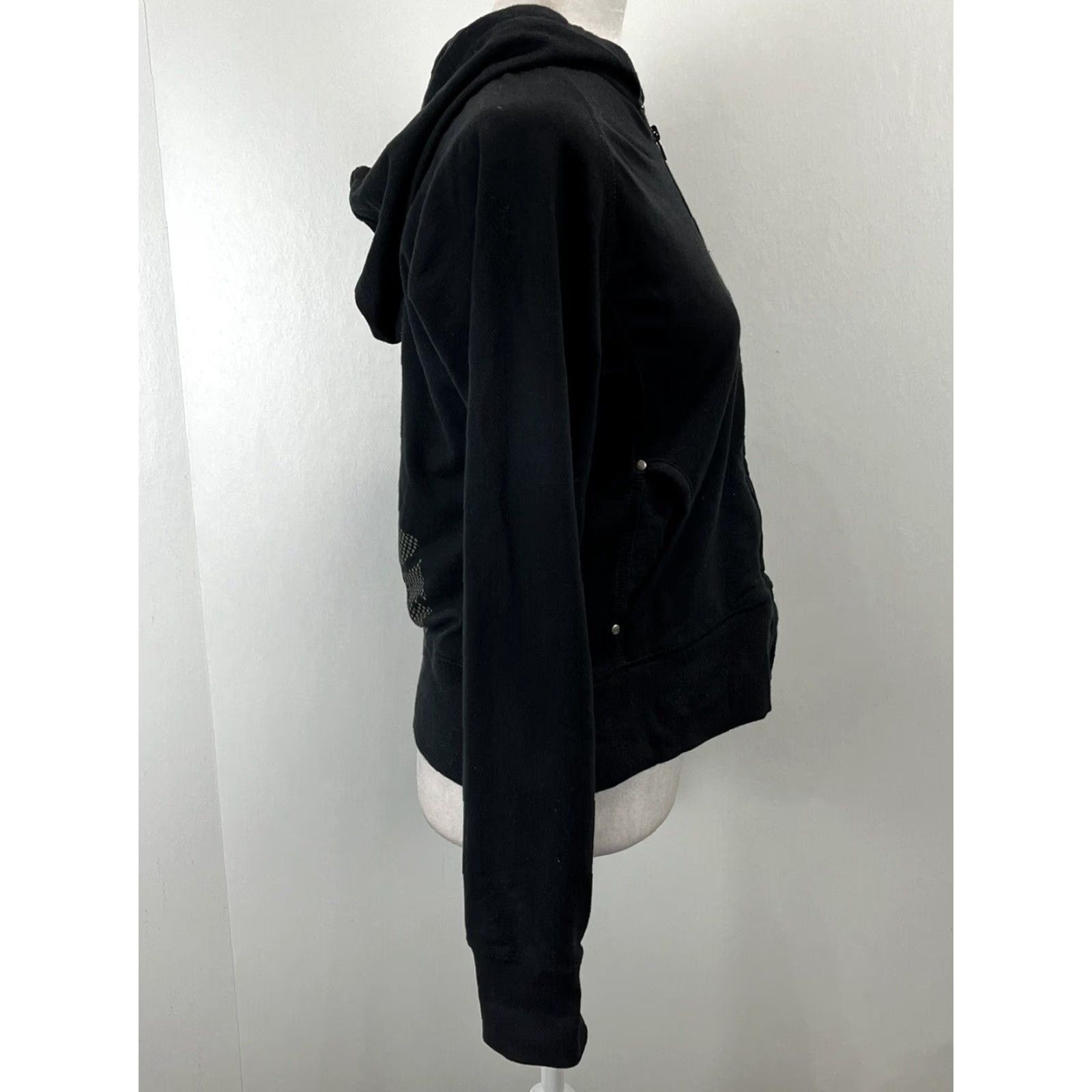 Vintage VINTAGE Universal Studios Betty Boop Full Zip Hoodie Sz Large Black 90s Cartoon Activewear Womens Size L / US 10 / IT 46 - 4 Thumbnail