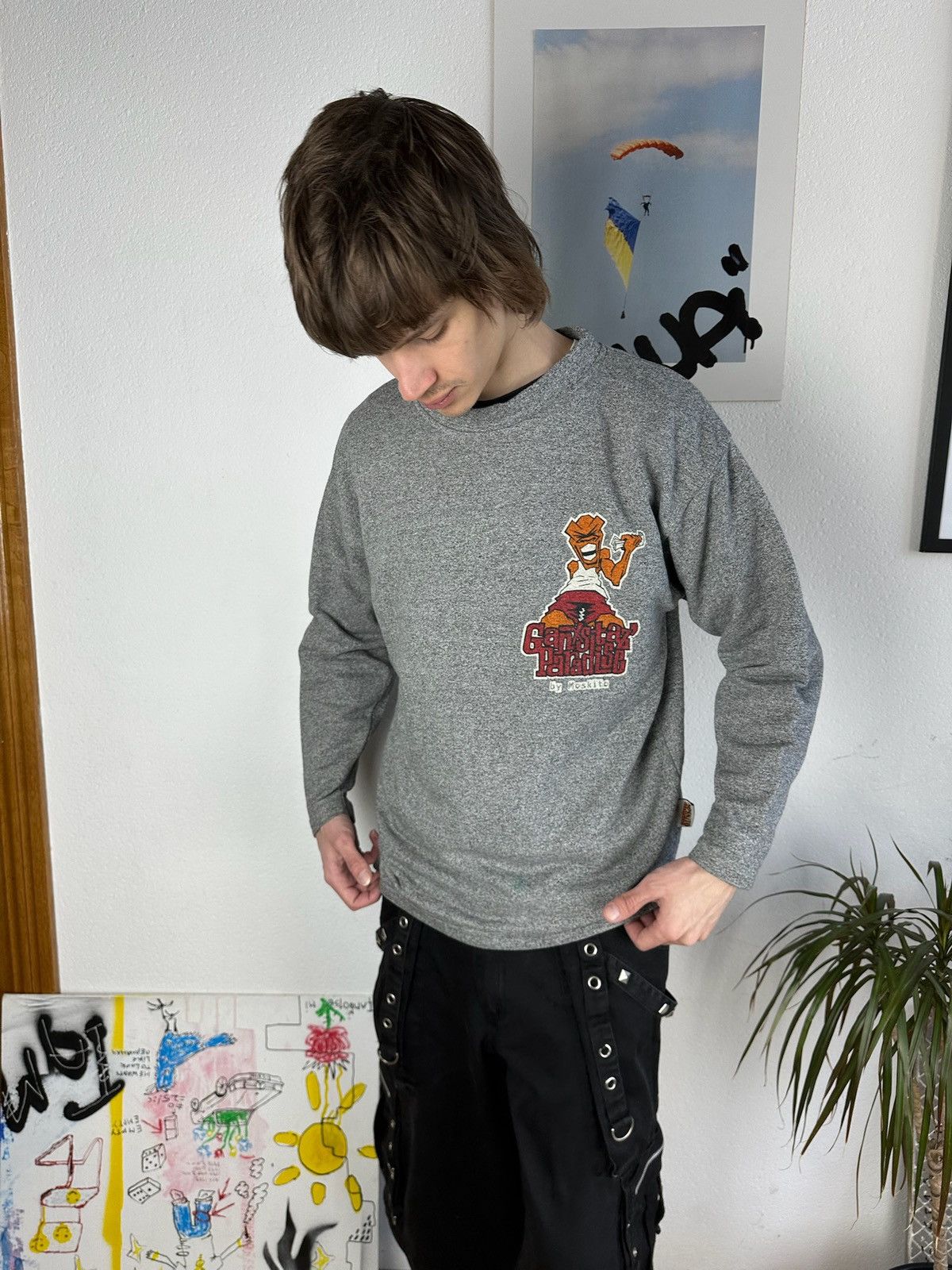 Rap Tees × Vintage Vintage gangster techno Skateboarding Rap Graffiti Size US M / EU 48-50 / 2 - 8 Thumbnail