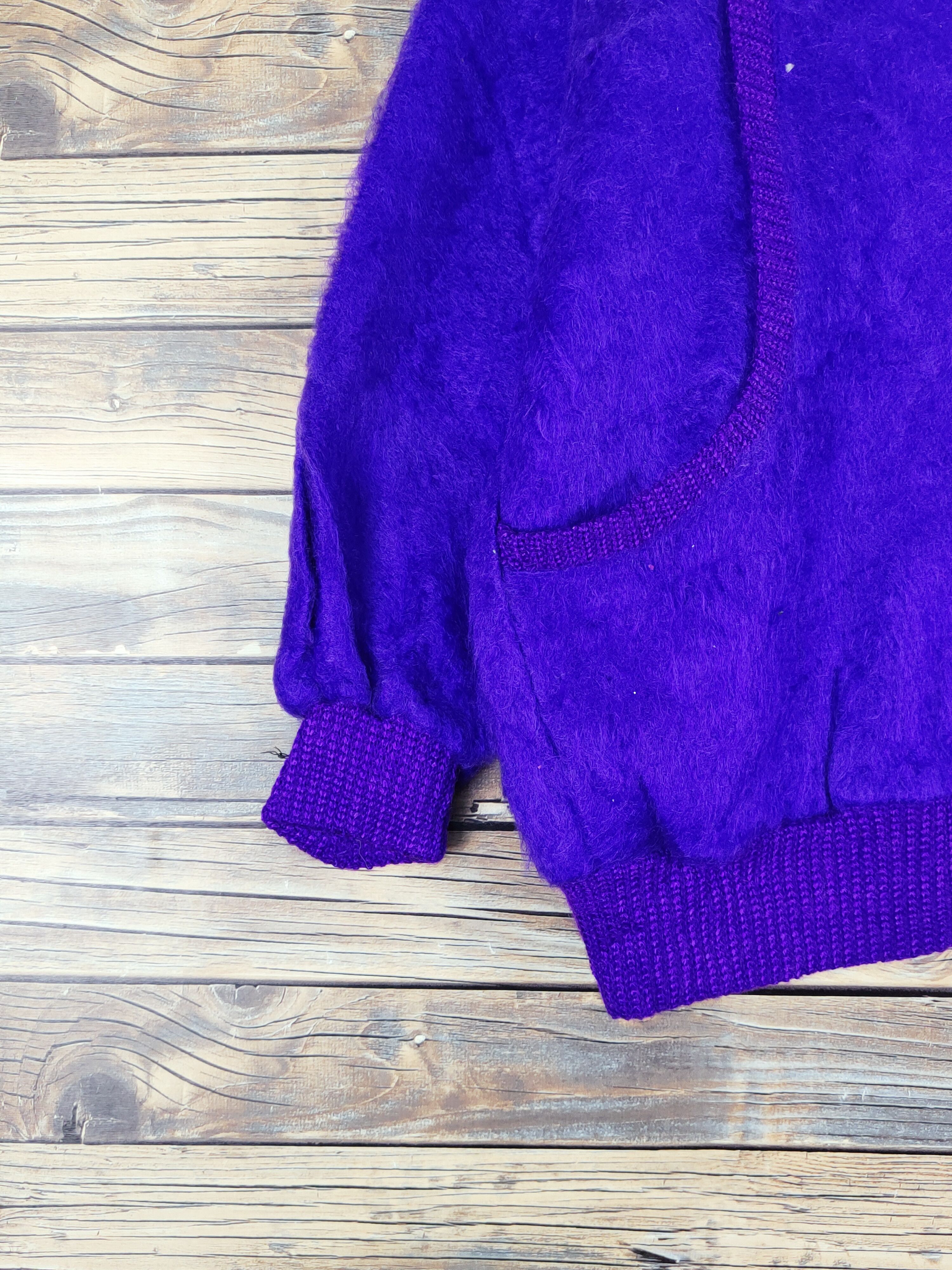 Japanese Brand Japanese Brand Purple Knitwear Cardigan #W1147 Size L / US 10 / IT 46 - 4 Thumbnail
