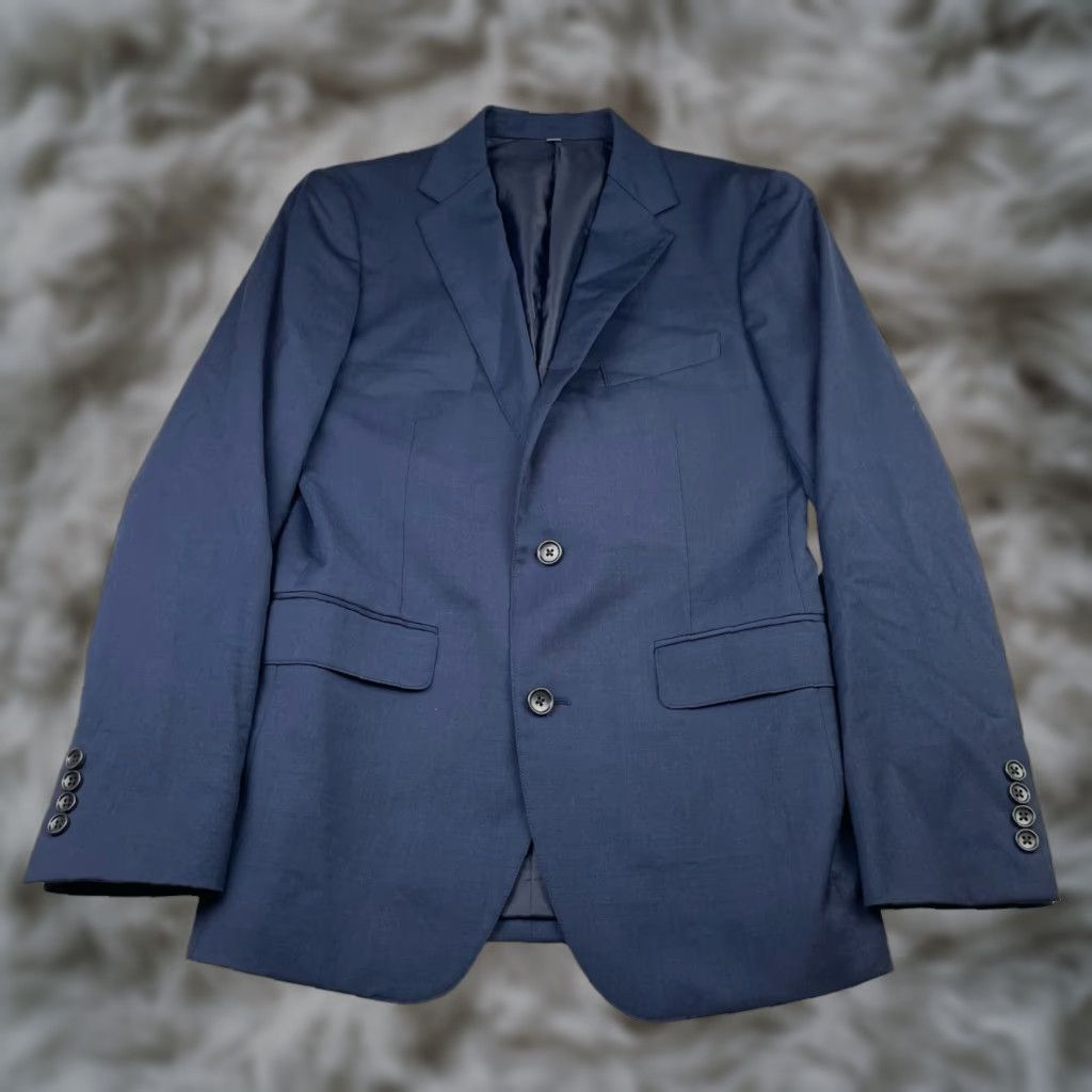 Bonobos NEW Bonobos Men’s Blazer Navy Blue Wool Stretch Slim Fit 2-Button 36R Size 36R - 1 Thumbnail
