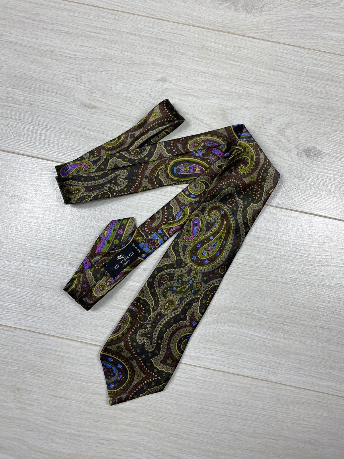 Etro × Vintage ETRO Milano Italy Paisley Cravatte Size ONE SIZE - 1 Thumbnail