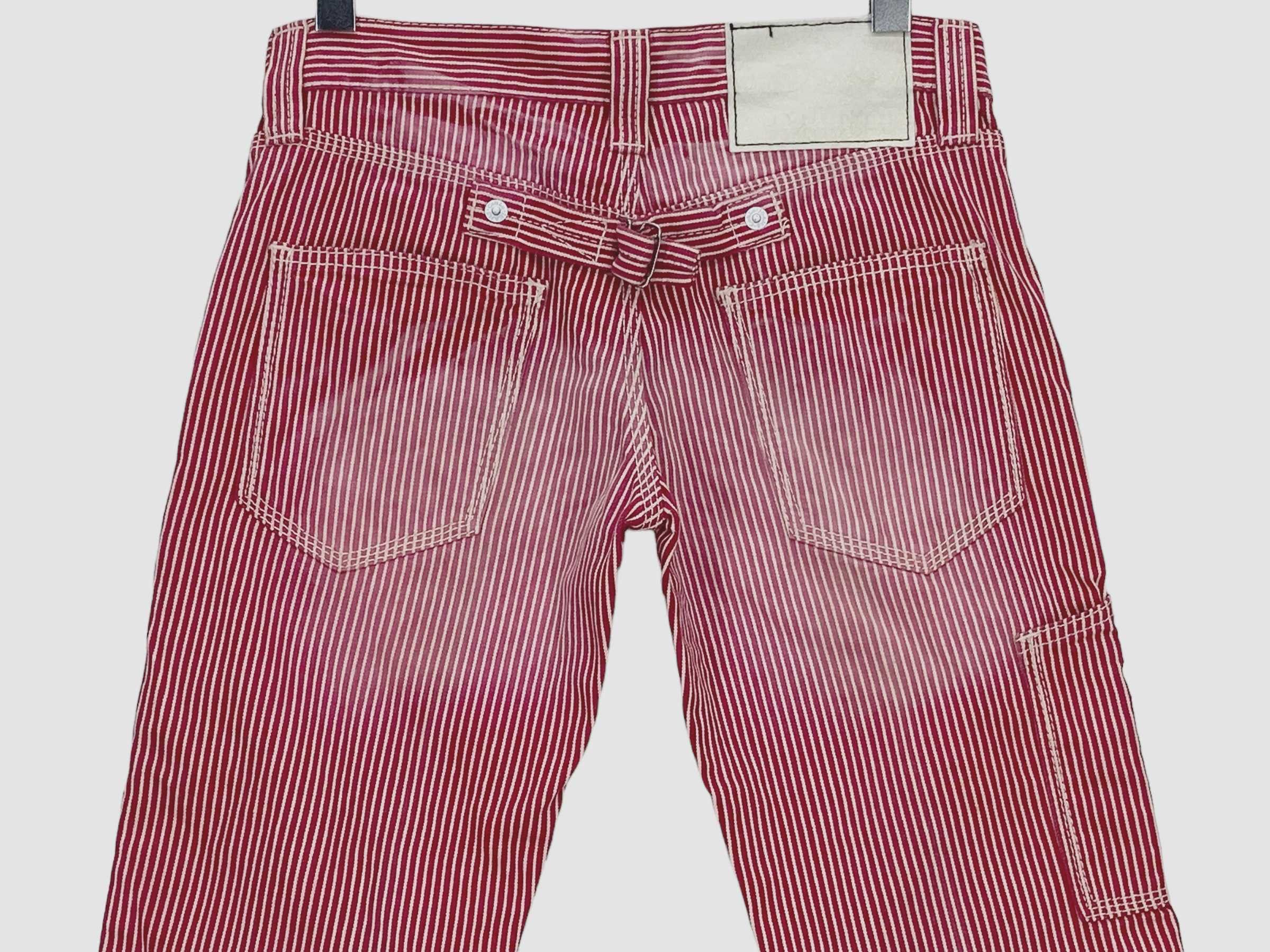 Japanese Brand Co & Lu Stripes Flare Jeans Size 26" / US 2 / IT 38 - 5 Thumbnail