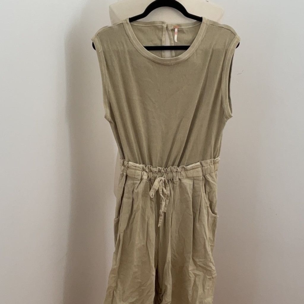 Free People Free People Mixed Media One Piece in Sand Jam, Size: XS Size 25" / US 0 / IT 36 - 8 Thumbnail