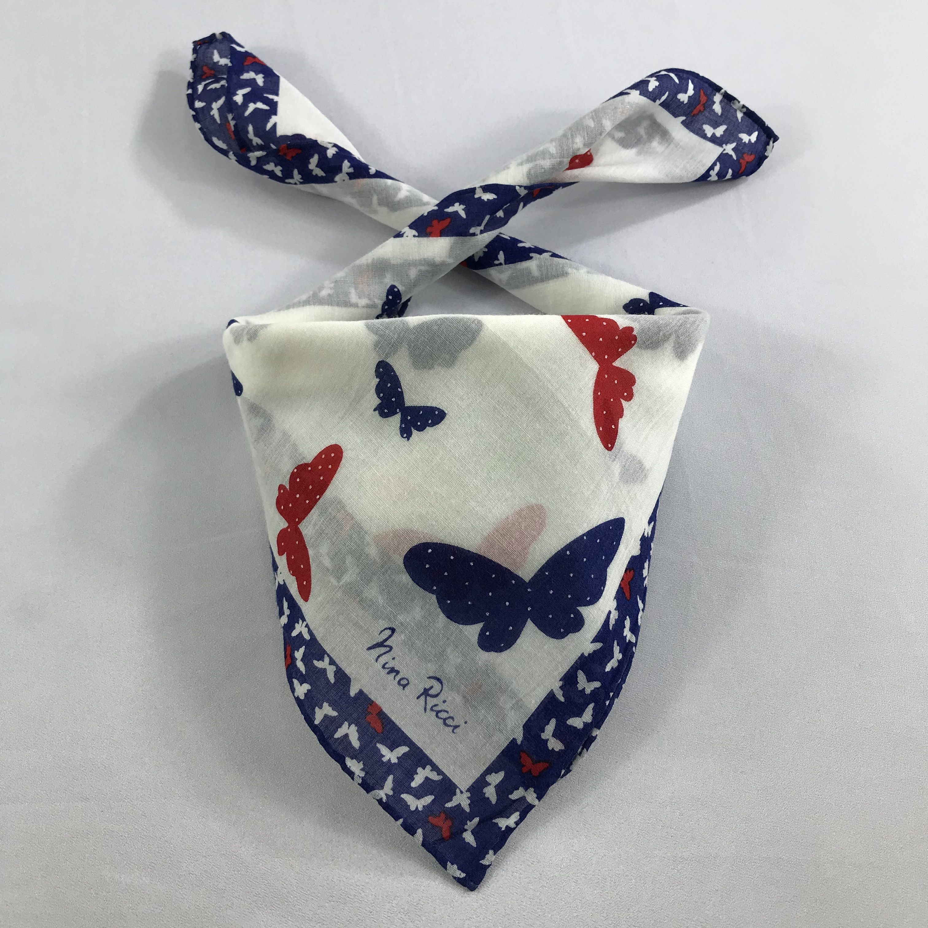 Nina Ricci × Vintage Nina Ricci Bandana / Handkerchief / Neckerchief - S2607 Size ONE SIZE - 3 Thumbnail