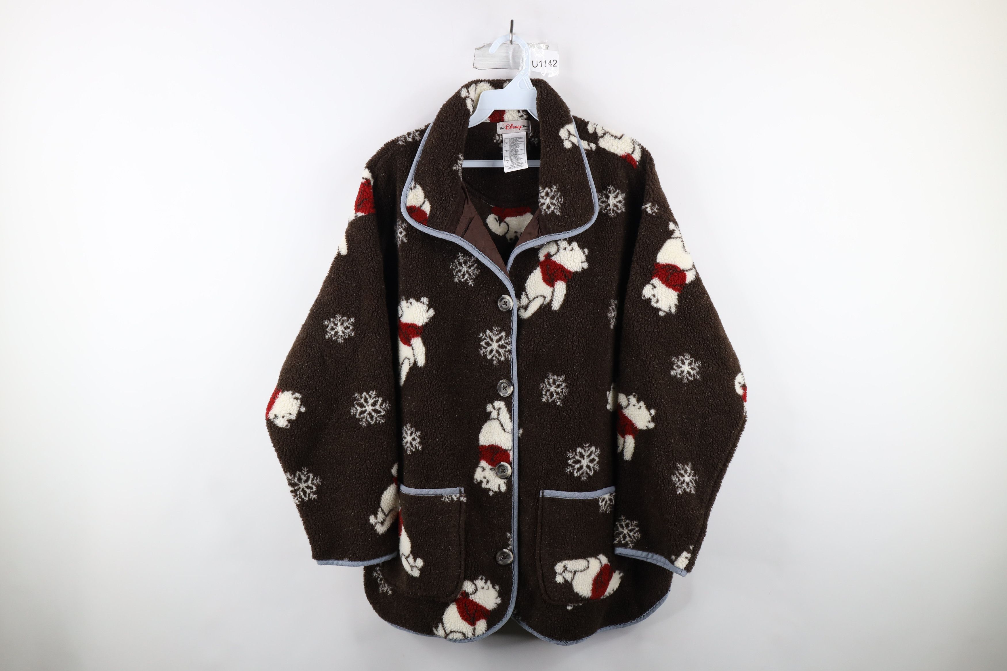 image of 90's Disney Winnie The Pooh All Over Print Sweater, Women's (Size Large)