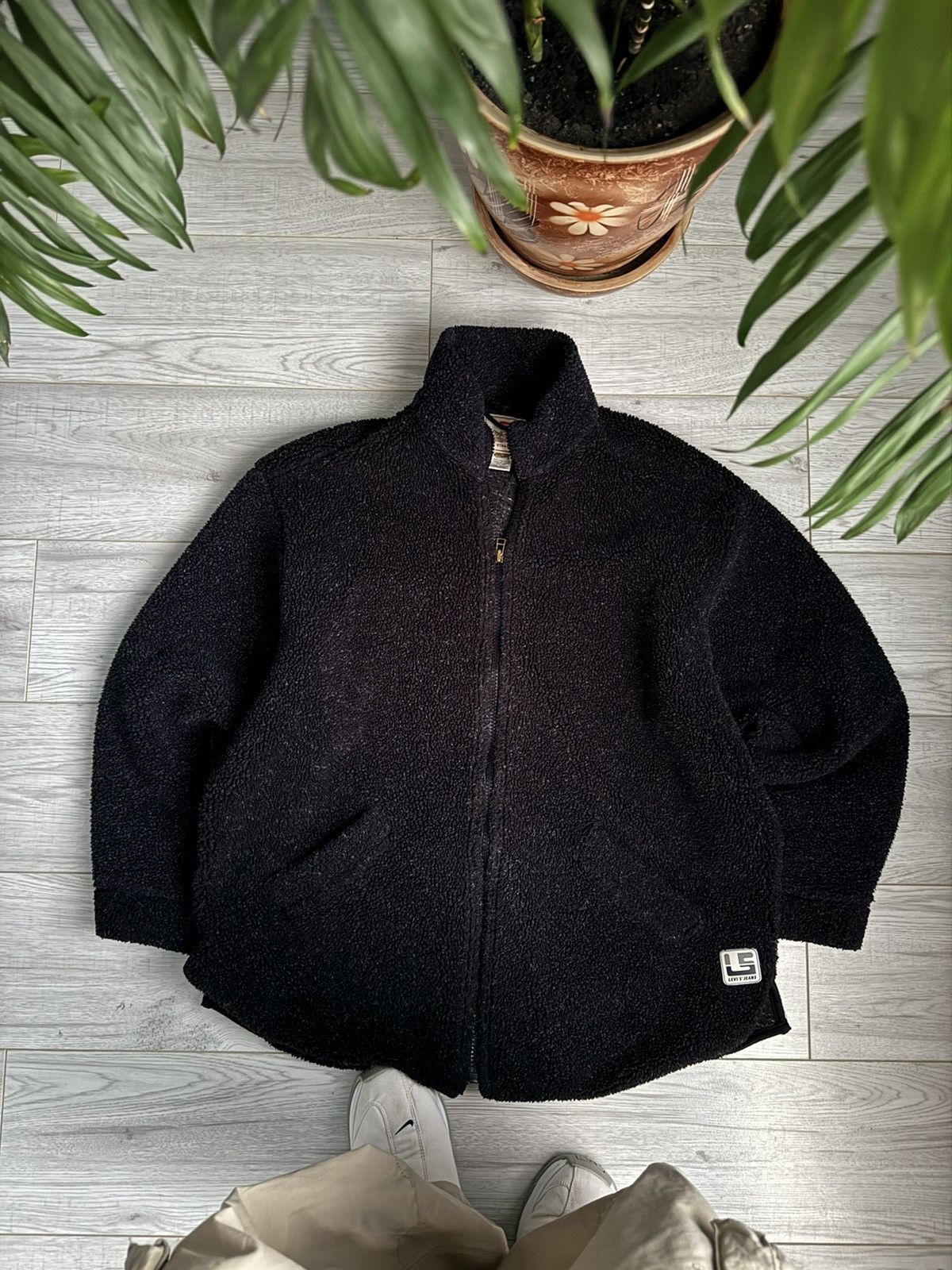 Levi's × Levi's Vintage Clothing × Vintage 🥶Vintage Levi’s Oversized Sherpa cozy fleece Jacket Size US L / EU 52-54 / 3 - 1 Thumbnail