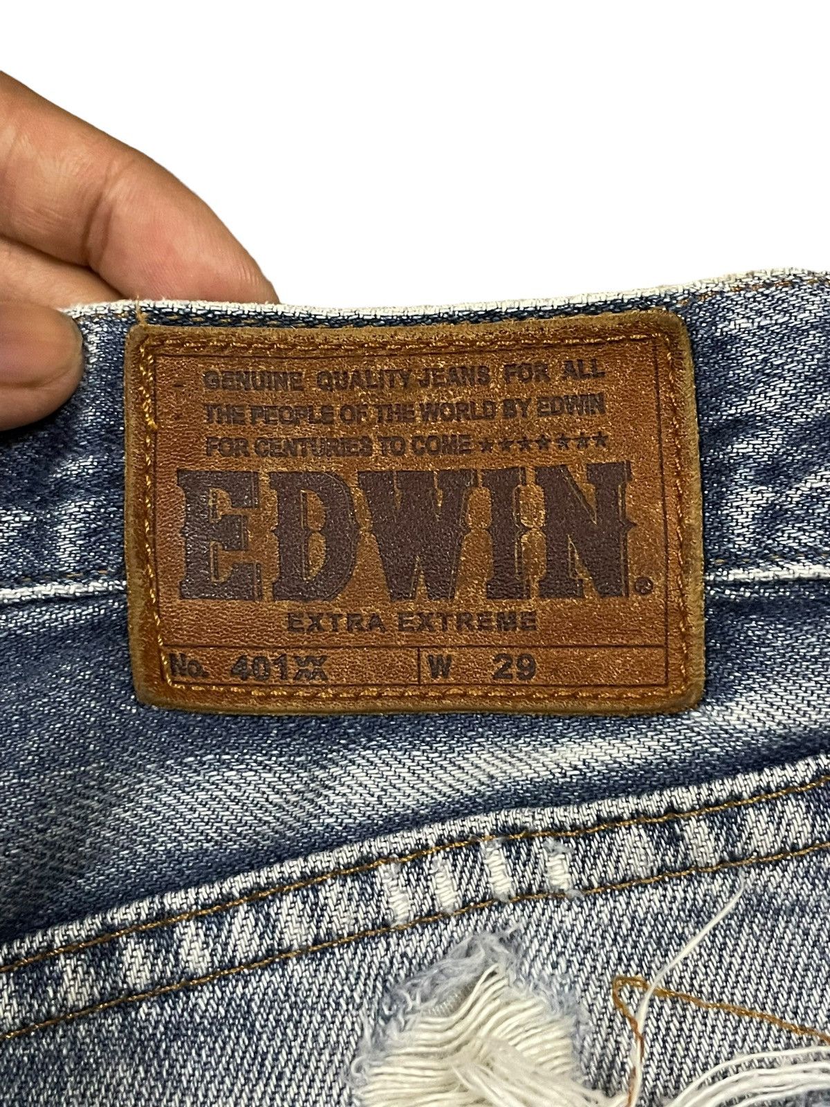 Edwin Vintage Edwin Extra Extreme Blue Fade Wash Bootcut Jeans Size US 29 - 10 Thumbnail