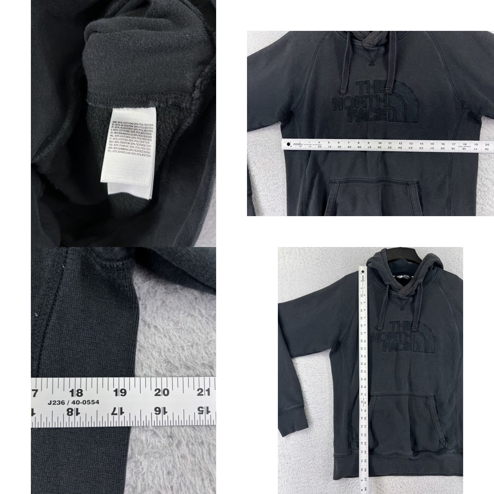 The North Face The North Face Hoodie Mens Small Black Pullover Pocket Cotton Crew Neck Read Size US S / EU 44-46 / 1 - 8 Thumbnail