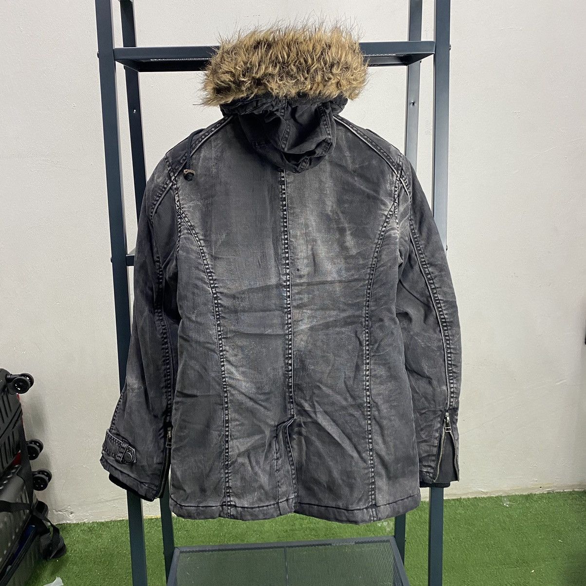 14th Addiction × If Six Was Nine × In The Attic Vintage In The Attic Fur Hoodie Punk Jacket Size US M / EU 48-50 / 2 - 2 Thumbnail