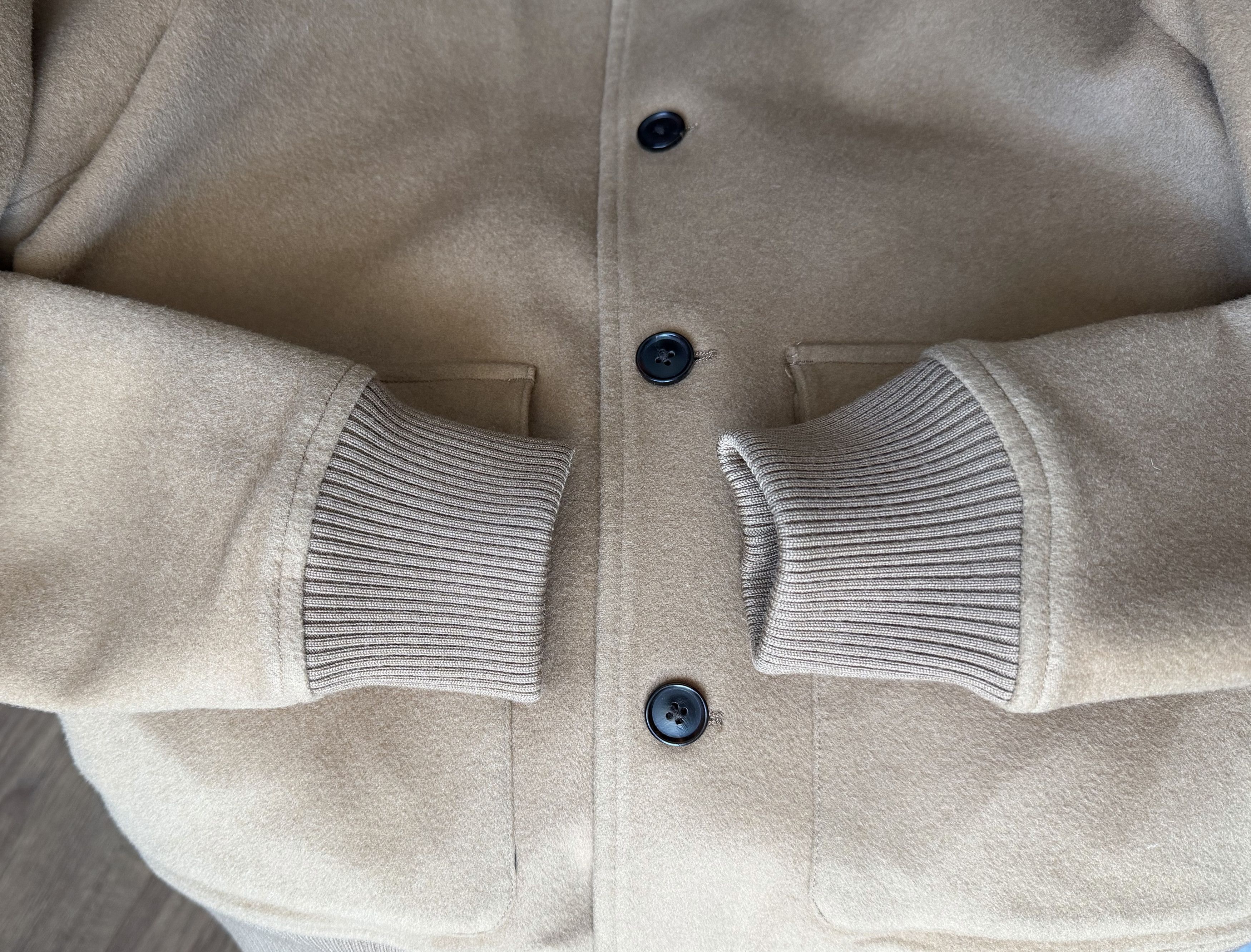 Suitsupply SUITSUPPLY Pure Wool Bomber Jacket Camel Size M Luxury Brand Size US M / EU 48-50 / 2 - 20 Thumbnail