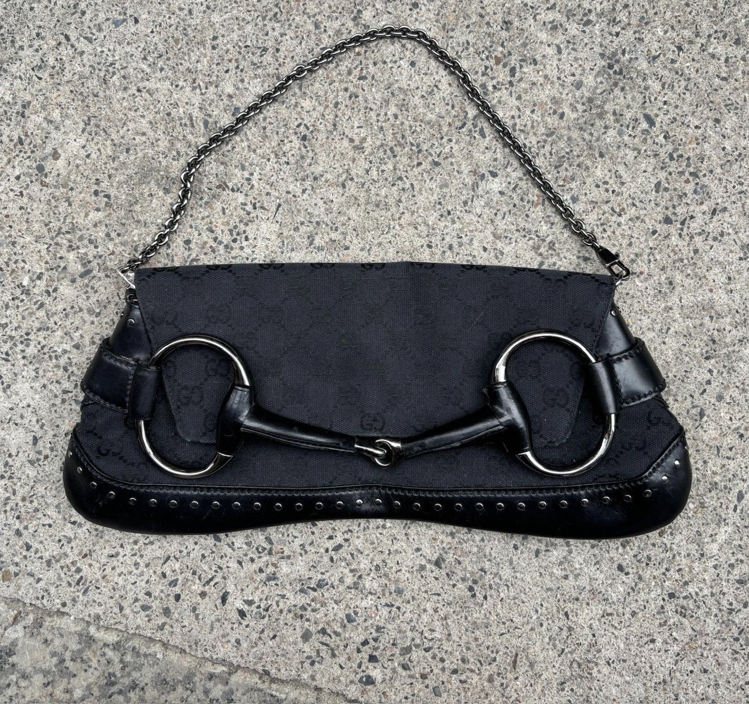 Gucci Gucci Vintage GG Horsebit Underarm Bag Size ONE SIZE - 1 Thumbnail