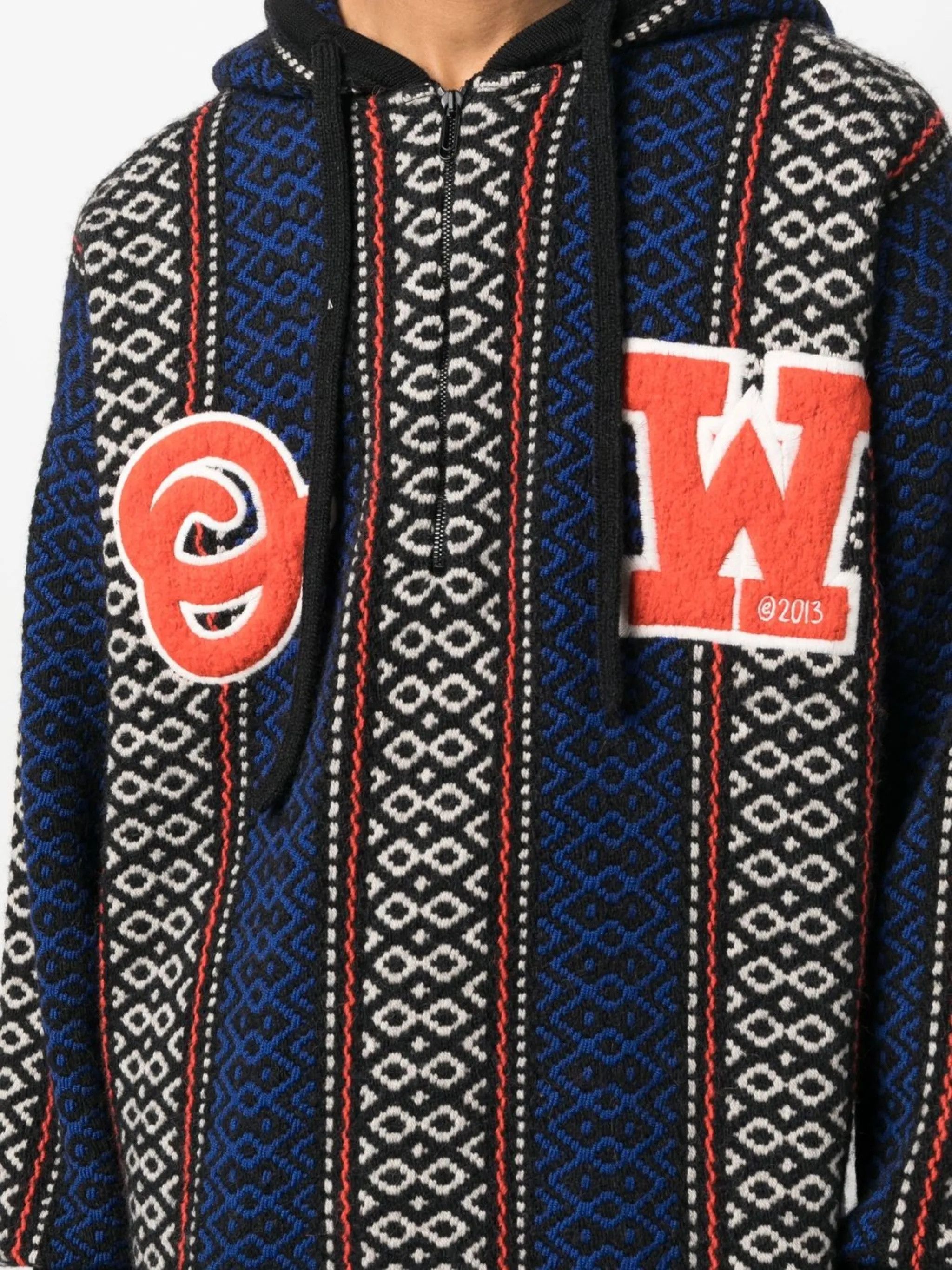 Off-White o1y0325 Logo Sweater in Multicolor Size US XS / EU 42 / 0 - 2 Thumbnail