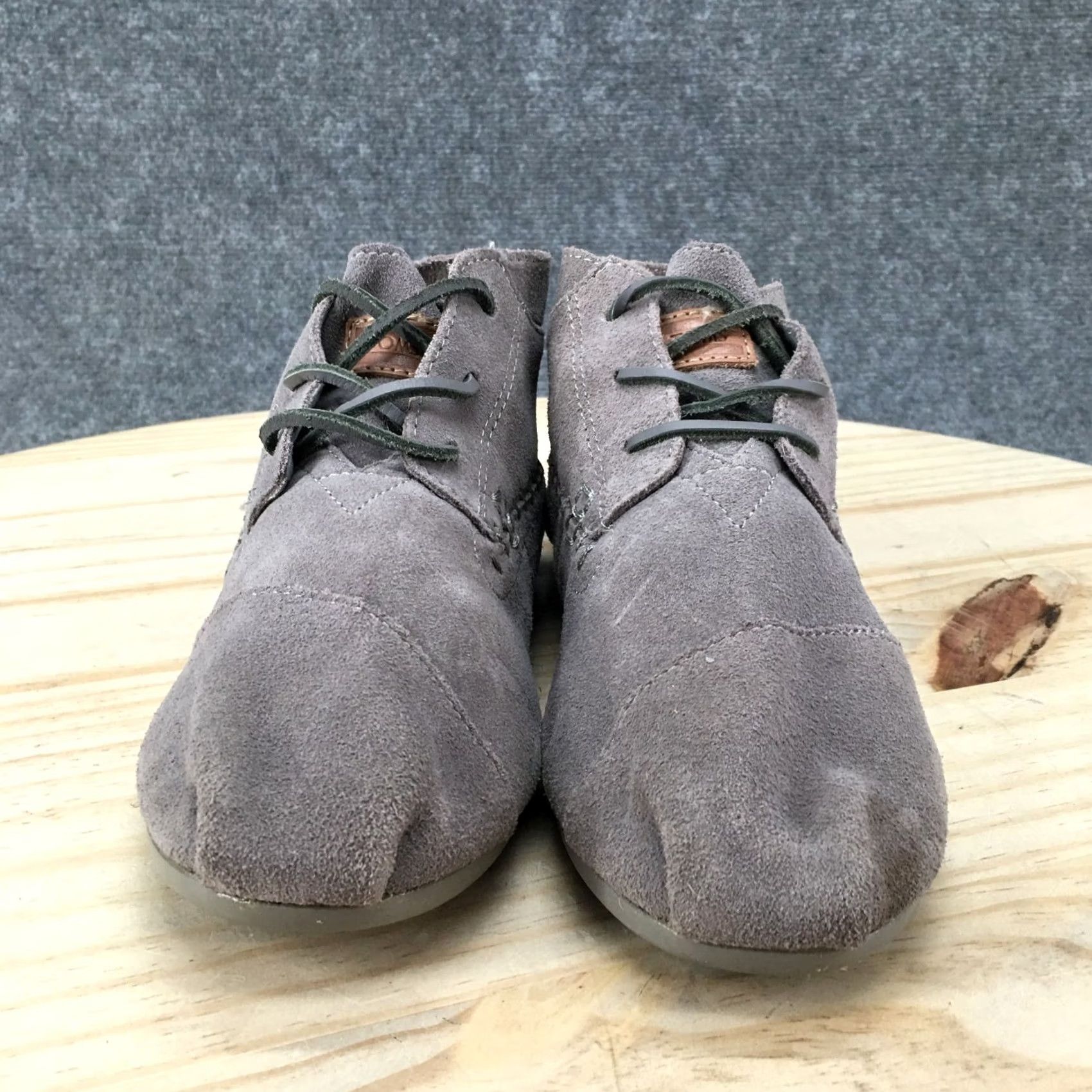 Toms TOMS Boots Womens 9 Chukka Gray Lace Up Comfort Flat Casual Tribal Ankle Top Size M / US 6-8 / IT 42-44 - 7 Thumbnail