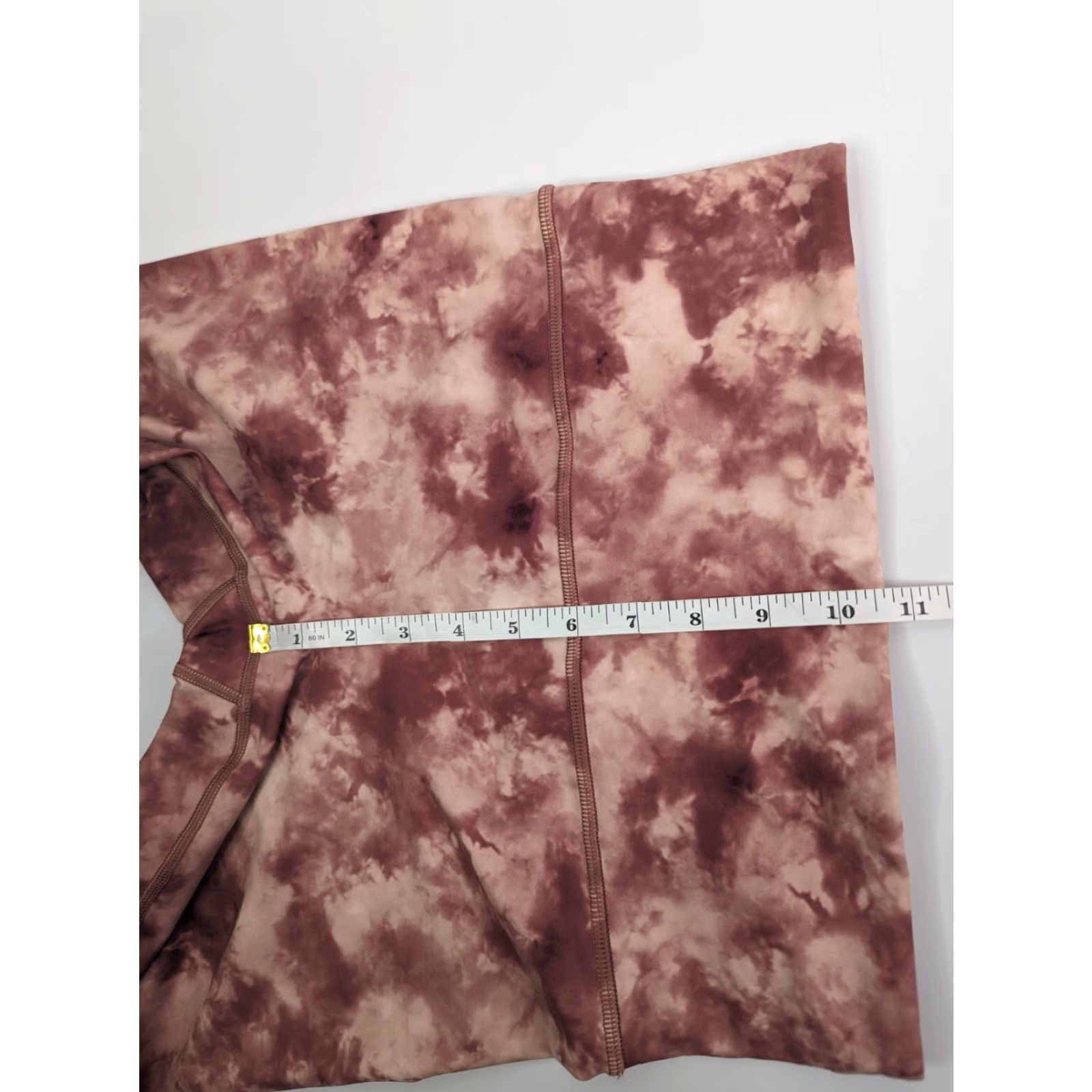 Athleta VINTAGE Athleta Elation Printed 7/8 Tight Leggings Pink Maroon Dye Women's Small 657553 Size 28" / US 6 / IT 42 - 5 Thumbnail