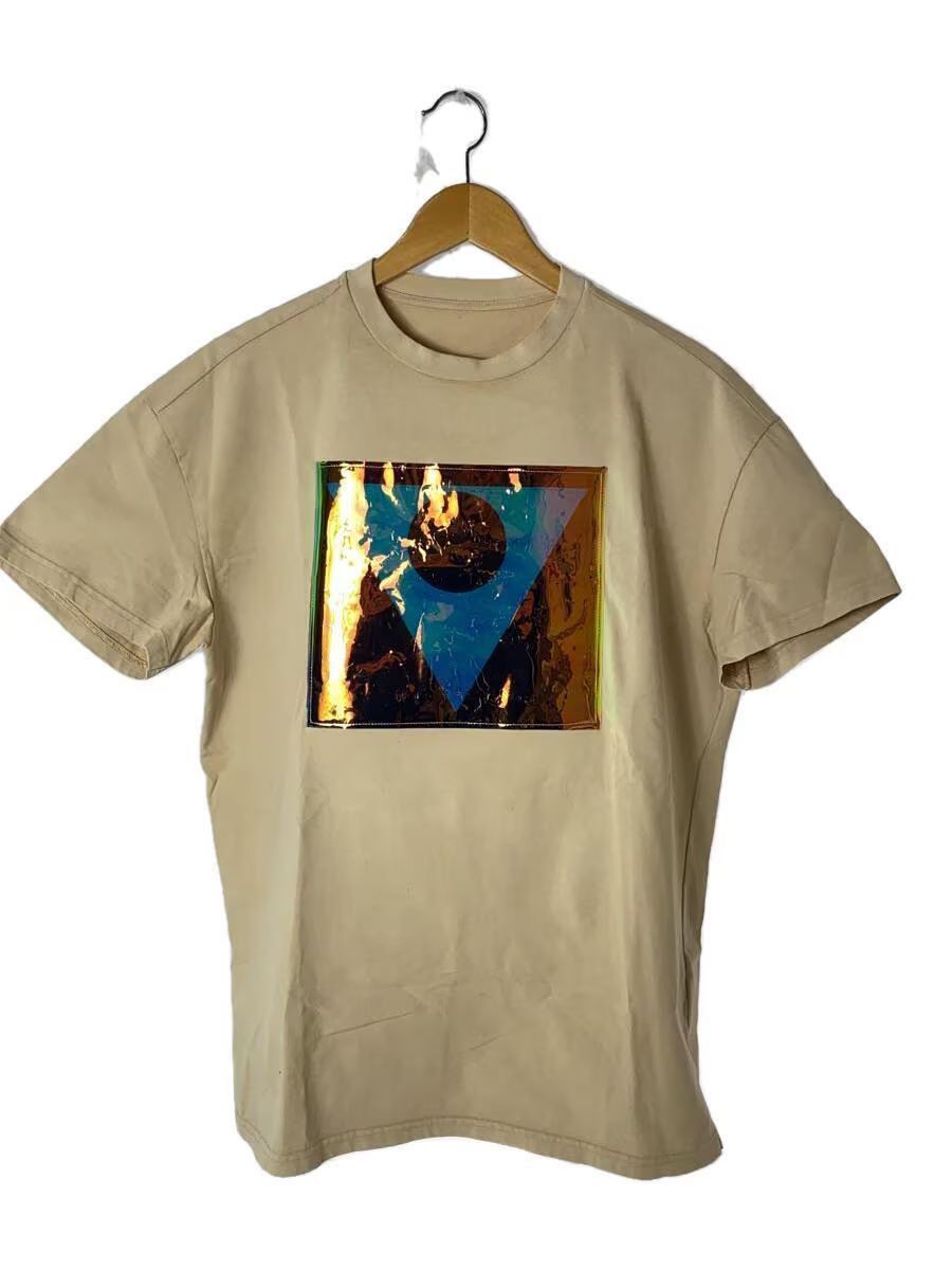 image of Maison Margiela Aw18 Defile Logo Tee in Beige, Men's (Size Medium)