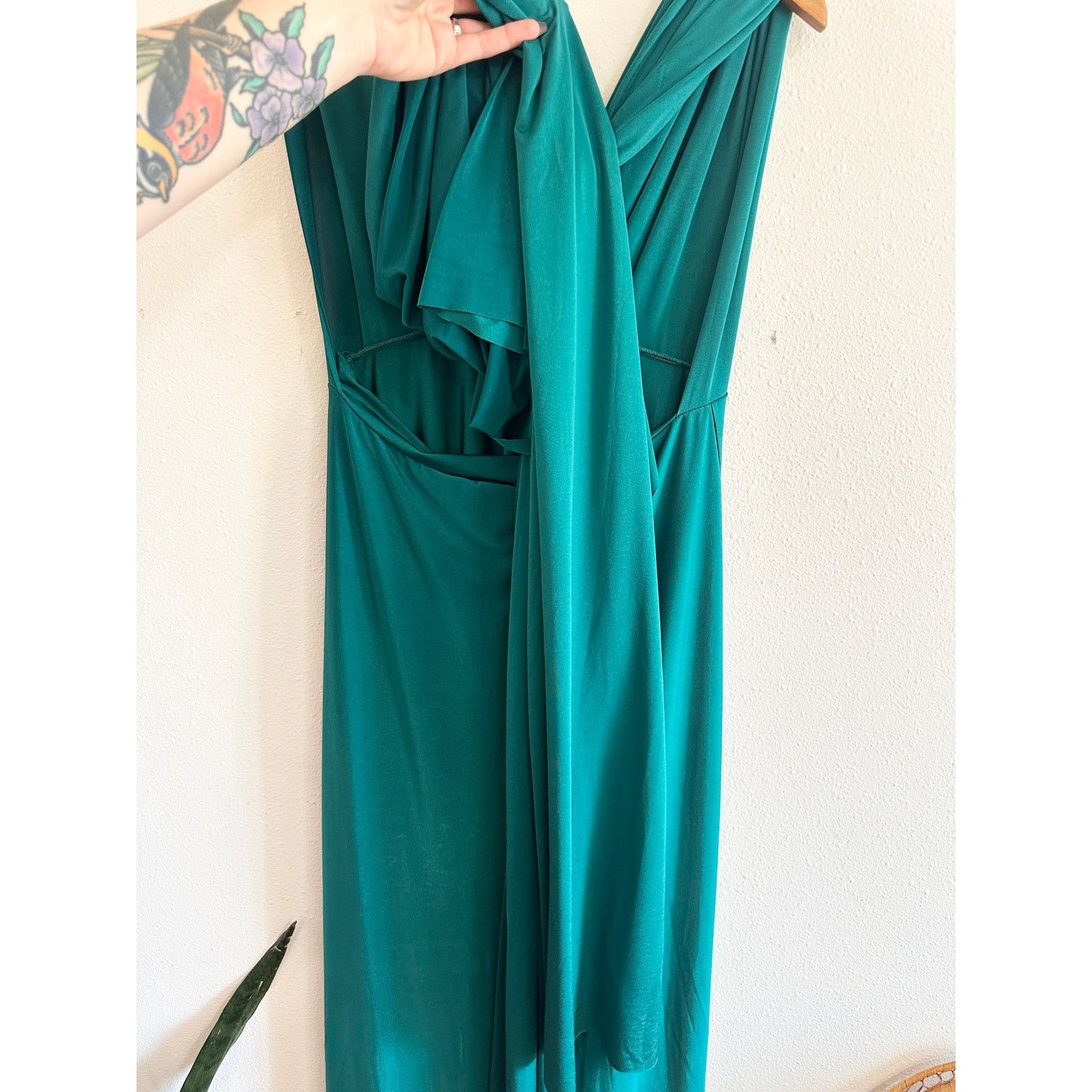 Other Lulu’s Dark Teal Convertible Strap Gown size Large Size L / US 10 / IT 46 - 10 Thumbnail
