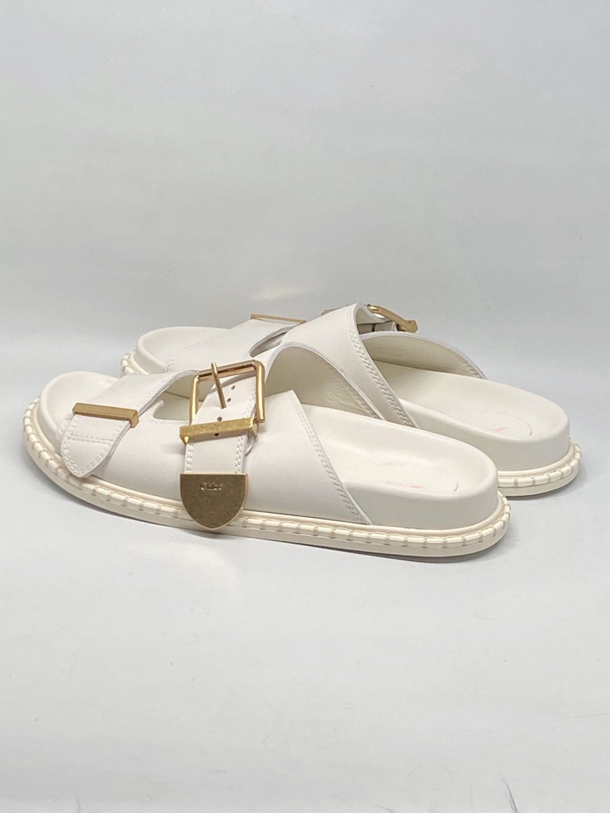 Chloe Chloe Rebecca Leather Slide Sandals size 39 Size US 9 / IT 39 - 6 Thumbnail