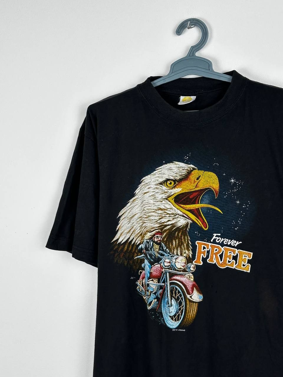 Harley Davidson × Vintage Vintage Harley Davidson Forever Free 90s Distressed T Shirt Size US XL / EU 56 / 4 - 3 Thumbnail