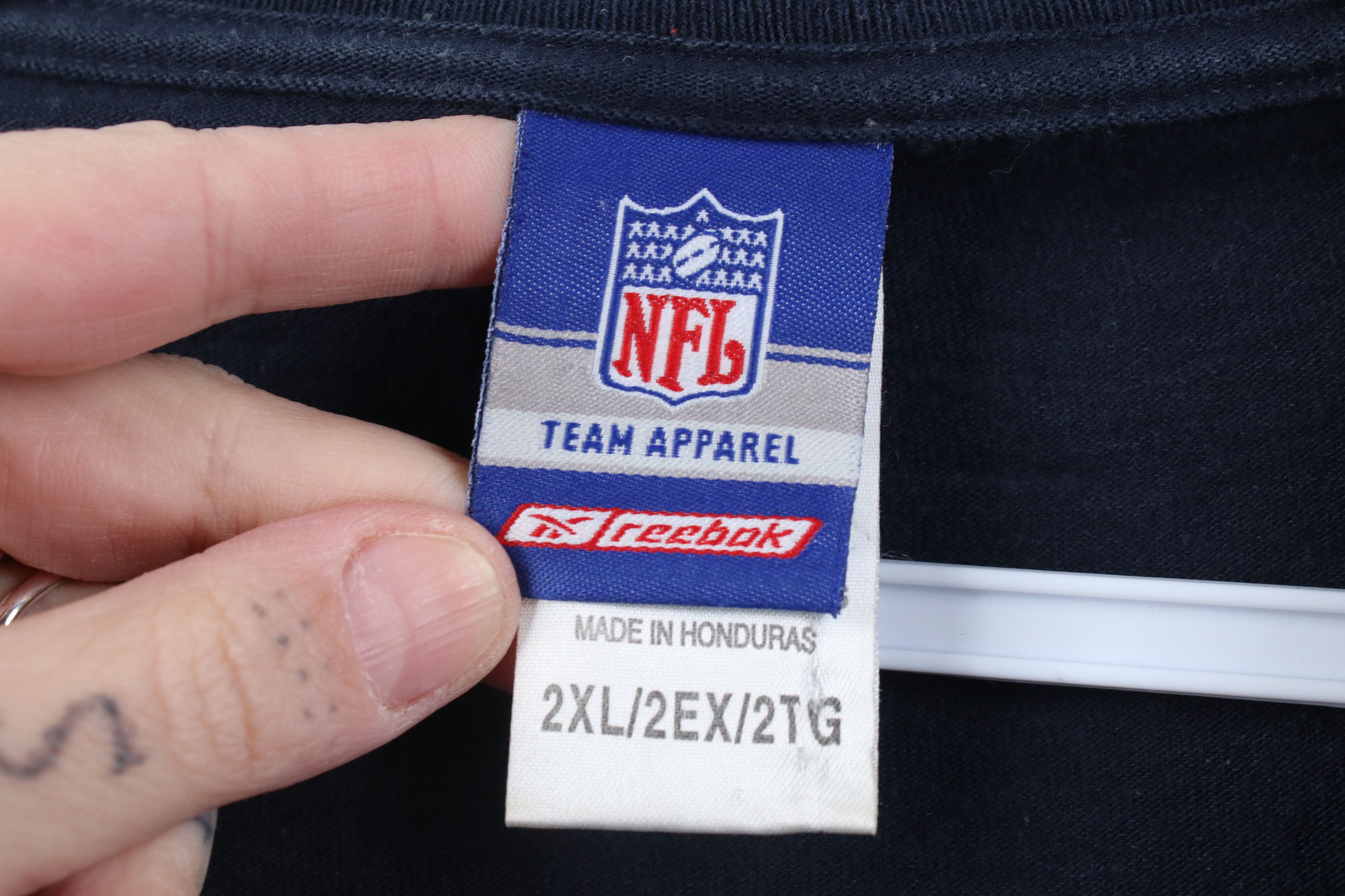 Reebok Vintage Reebok NFL Texans Football Long Sleeve T-Shirt Blue Size US XXL / EU 58 / 5 - 10 Thumbnail