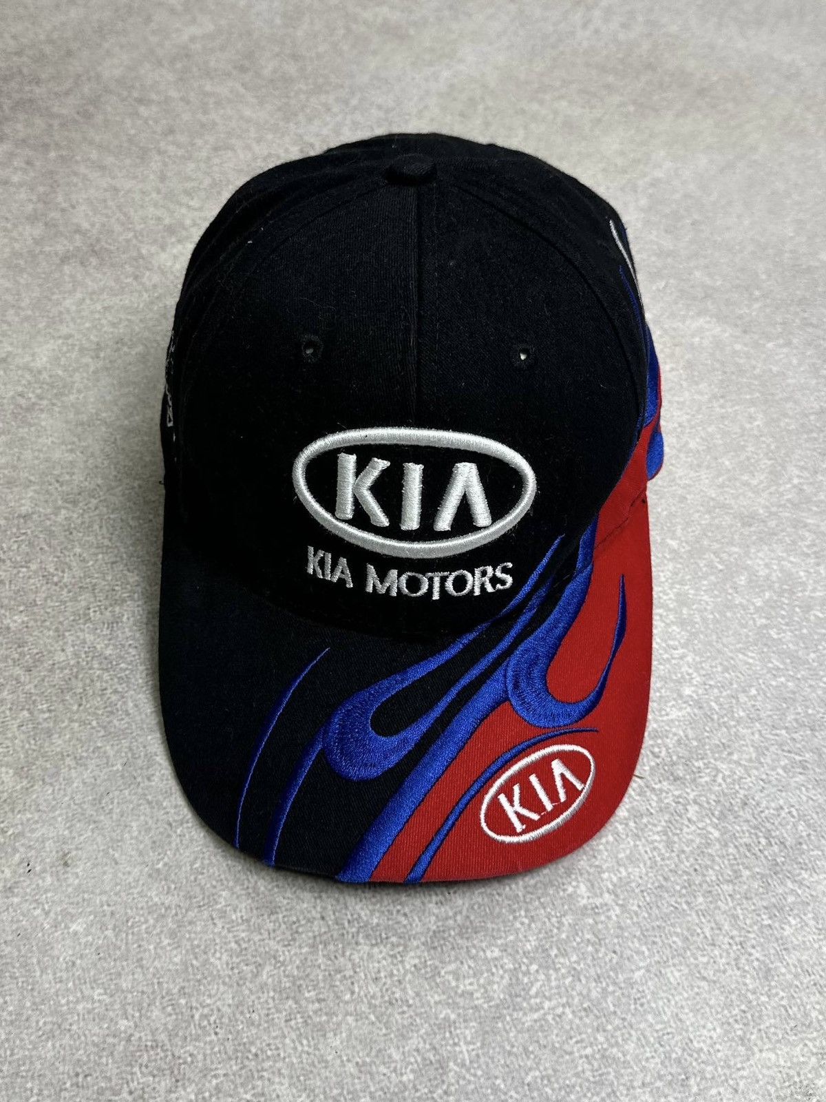 Vintage Vintage Kia Avantgarde Flames Embroidery Cap Os Size ONE SIZE - 2 Thumbnail