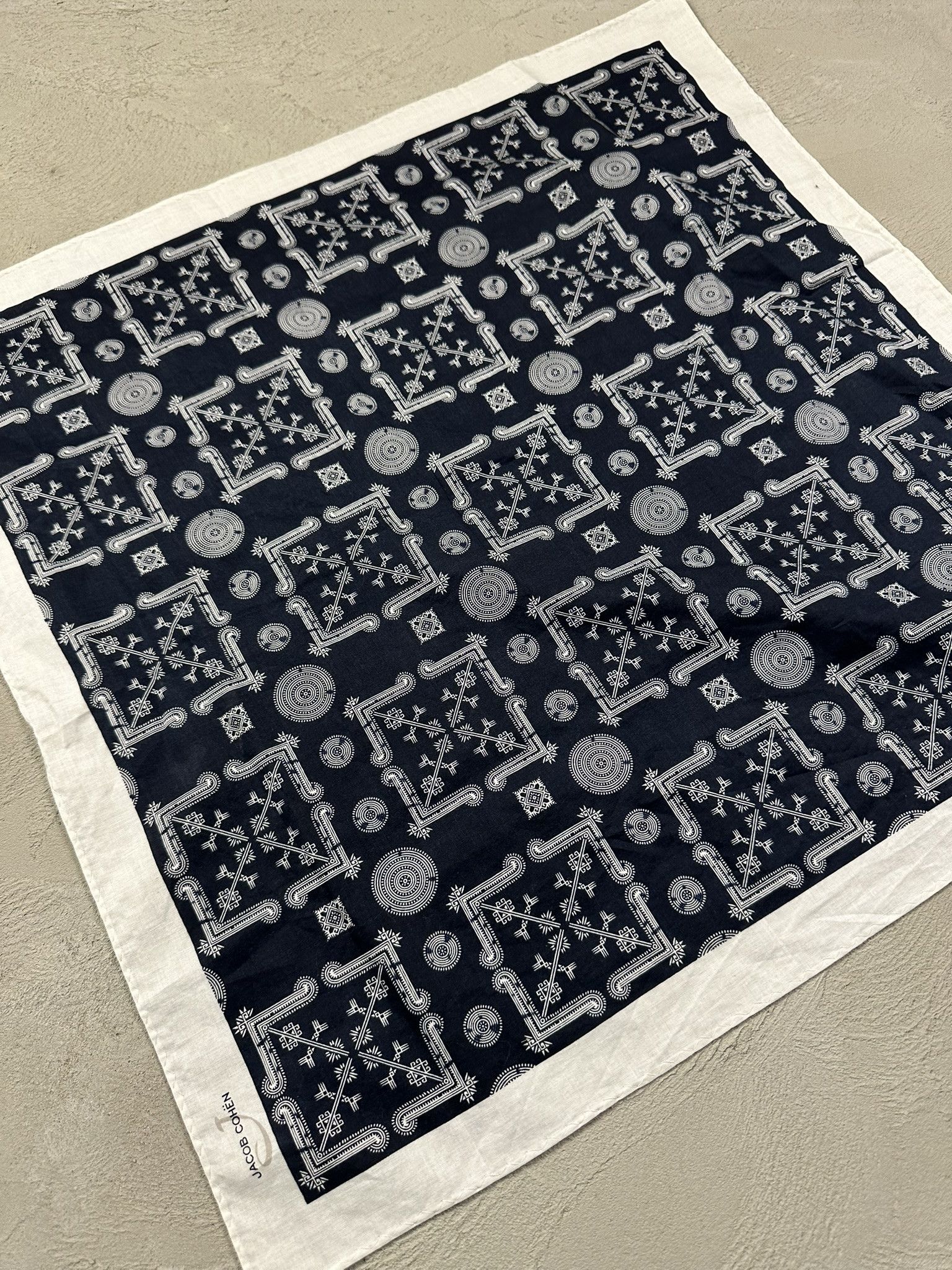 Designer × Jacob Cohen Jacob Cohen Bandana Patterned Scarf Size ONE SIZE - 4 Thumbnail