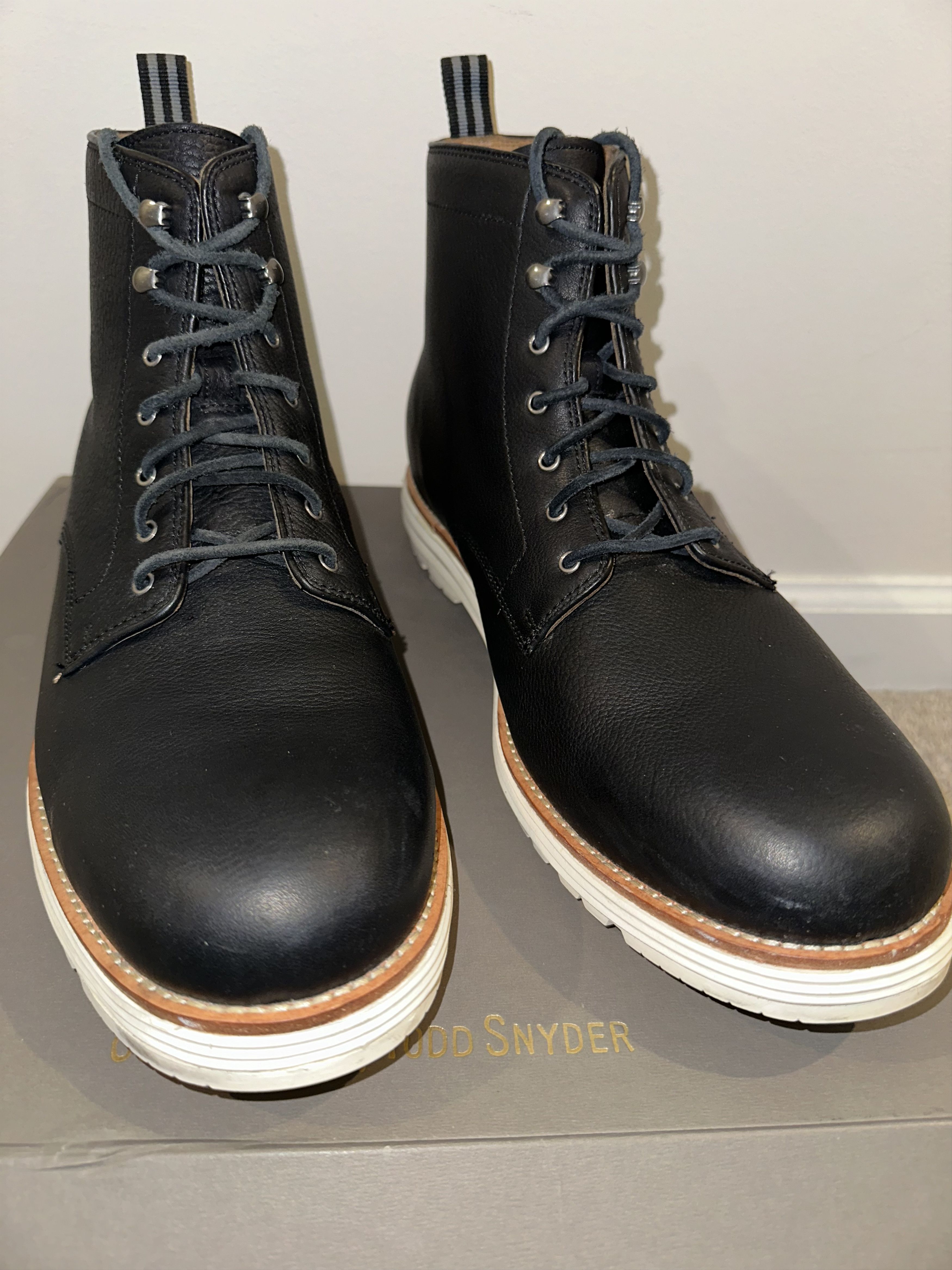 image of Cole Haan & Todd Snyder Cortland Boot Size 13 in Black, Men's