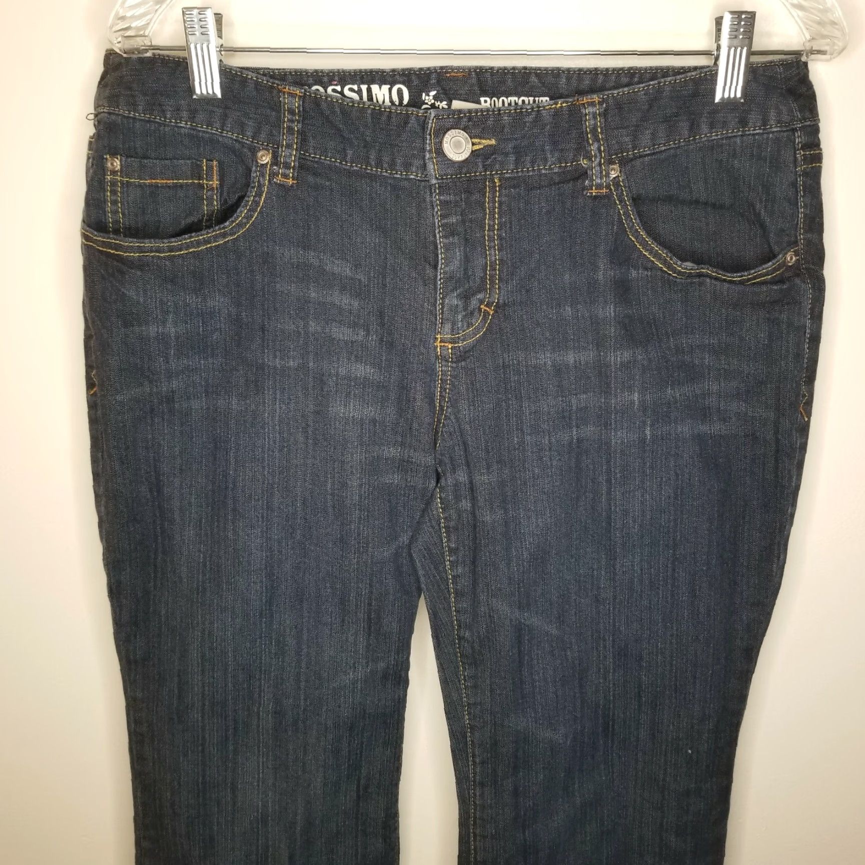 Mossimo MOSSIMO Juniors Jeans Size 13S Blue Bootcut Denim Stretch Slim 5-Pocket Size 34" / US 12 / IT 48 - 2 Thumbnail