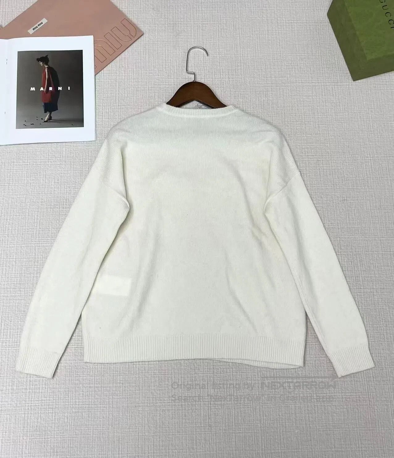 Max Mara Maxmara Knitted Sweater with Tag. Size L / US 10 / IT 46 - 2 Thumbnail
