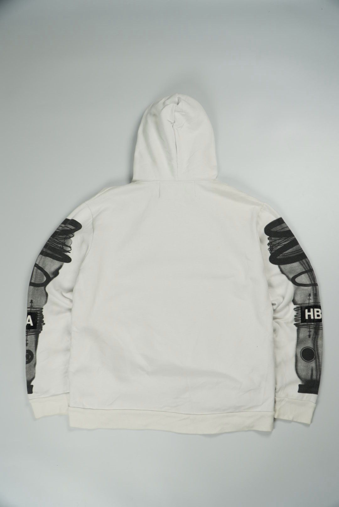 Hood By Air Hood By Air White Printed Hoodie Size US L / EU 52-54 / 3 - 2 Thumbnail