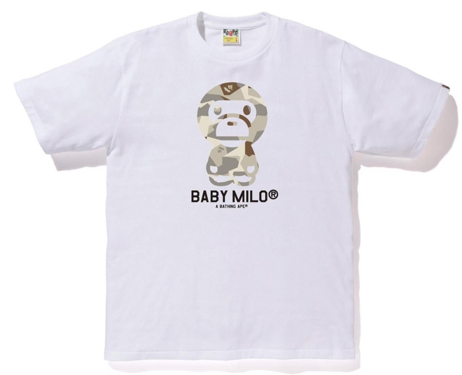 Bape BAPE x Baby Milo Big Baby Splinter Camo Tee - Mens XXL Size US XXL / EU 58 / 5 - 1 Thumbnail