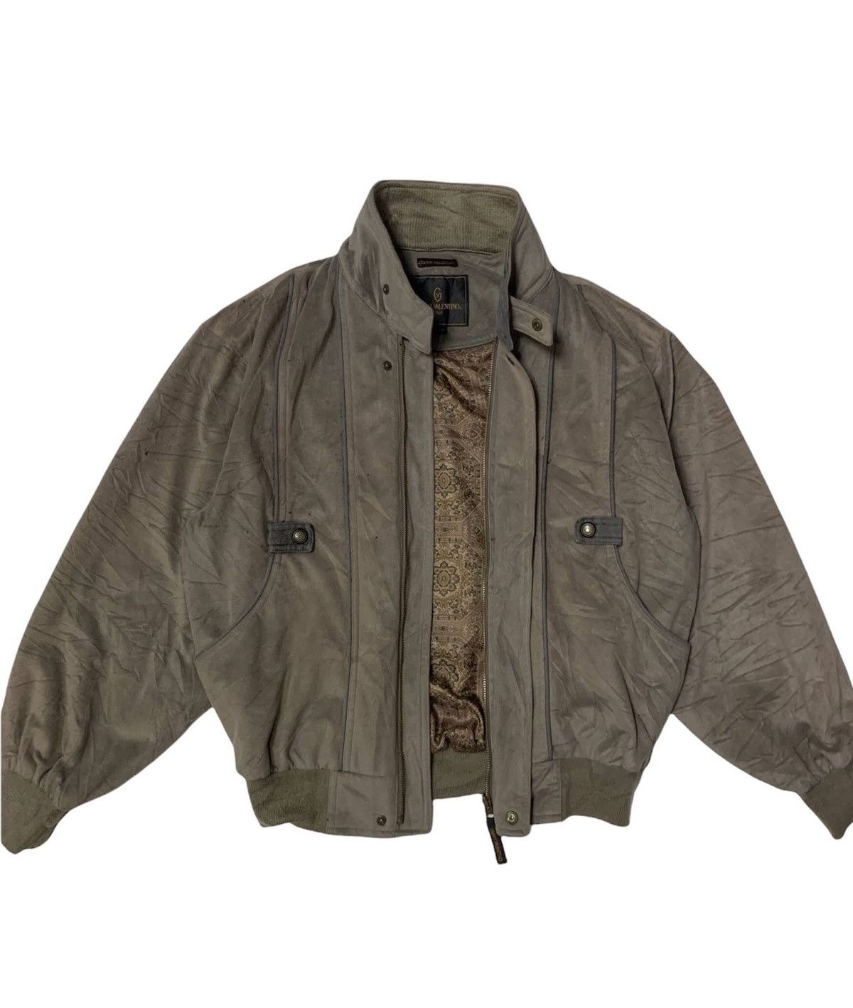 Japanese Brand × Vintage STEAL💥 VTG Gianni Valentino Bomber Jacket Size US M / EU 48-50 / 2 - 1 Thumbnail