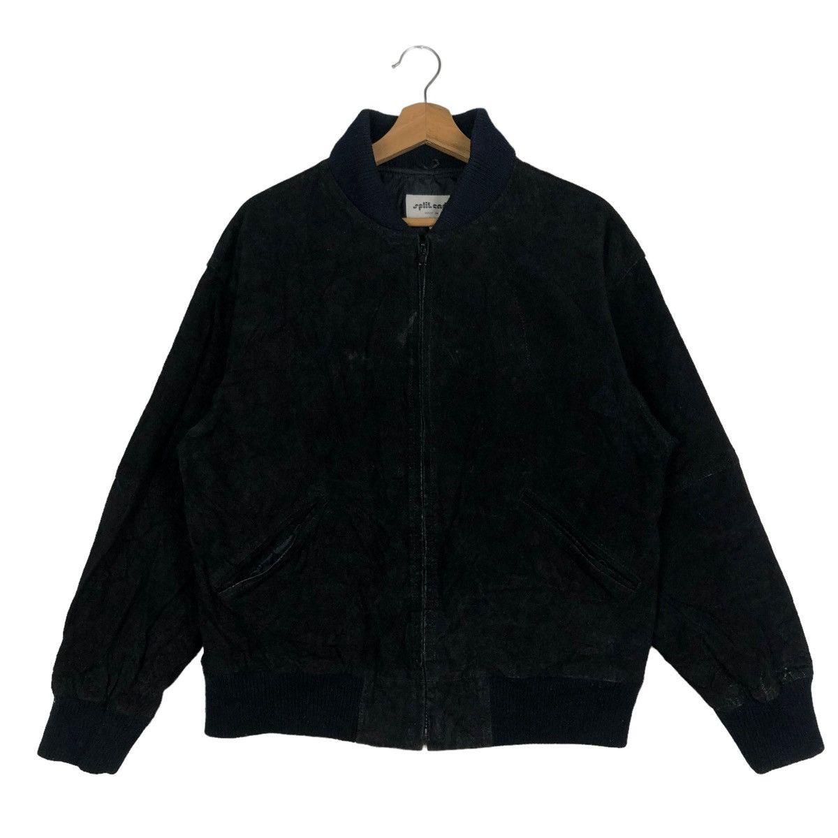Japanese Brand 🔥90’s Vintage Leather Bomber Jacket Split End Issey Miyake Size US M / EU 48-50 / 2 - 1 Thumbnail